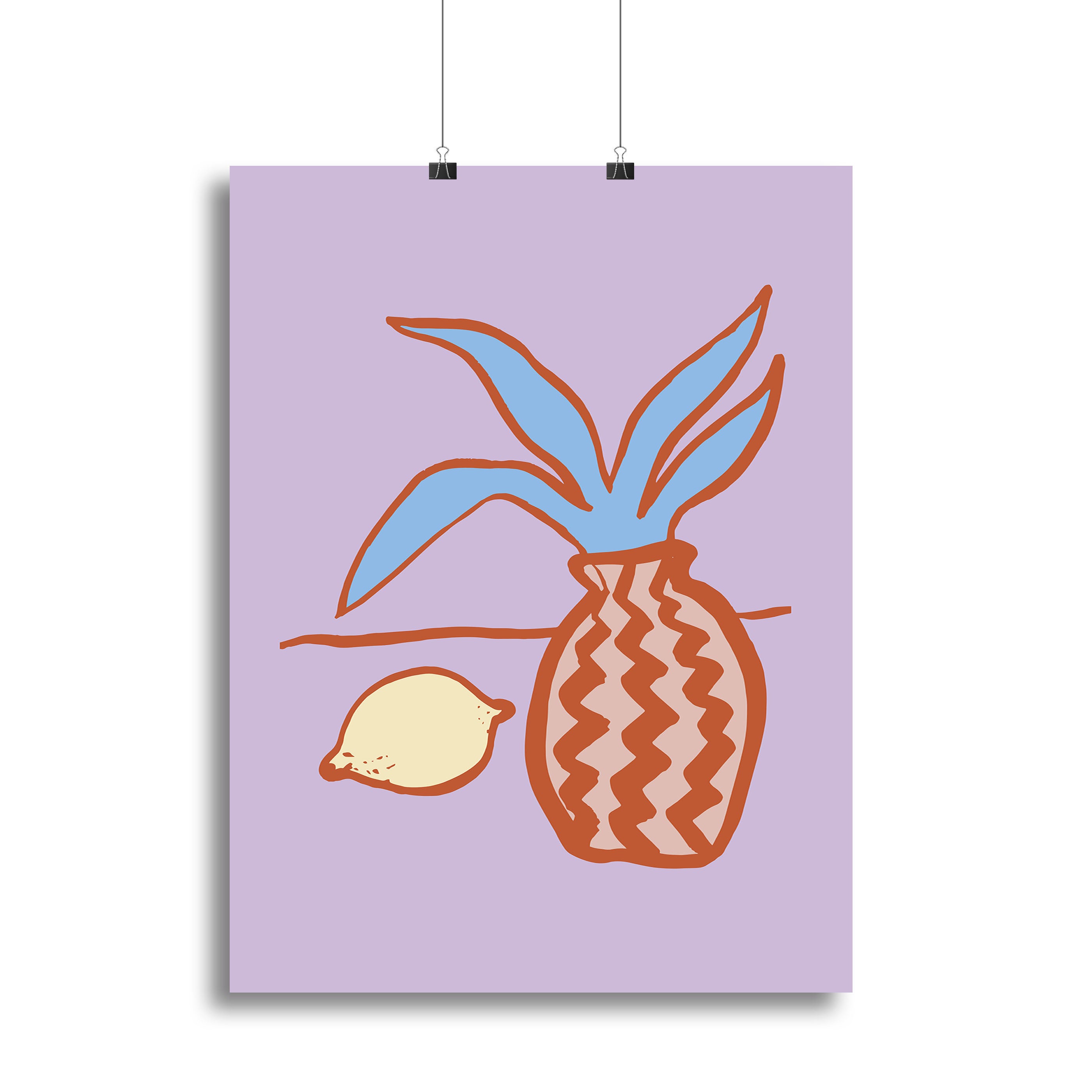 Lilac Lemon Canvas Print or Poster - 1x - 2