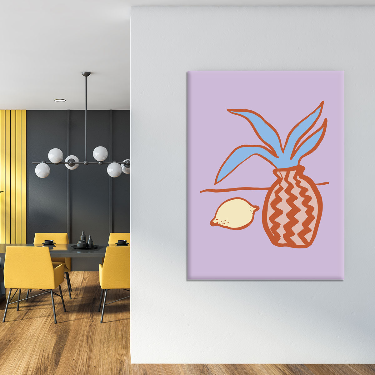 Lilac Lemon Canvas Print or Poster - 1x - 4