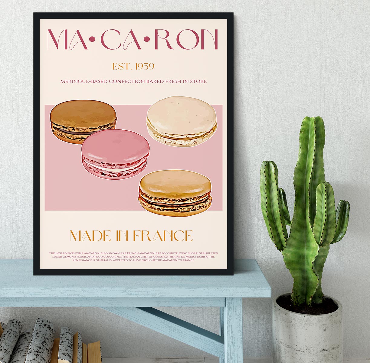 Macaron Print Framed Print - Canvas Art Rocks - 2