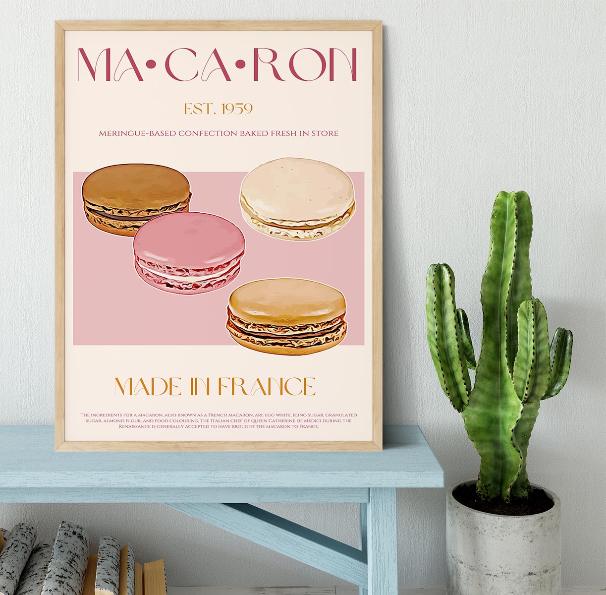 Macaron Print Framed Print - Canvas Art Rocks - 4