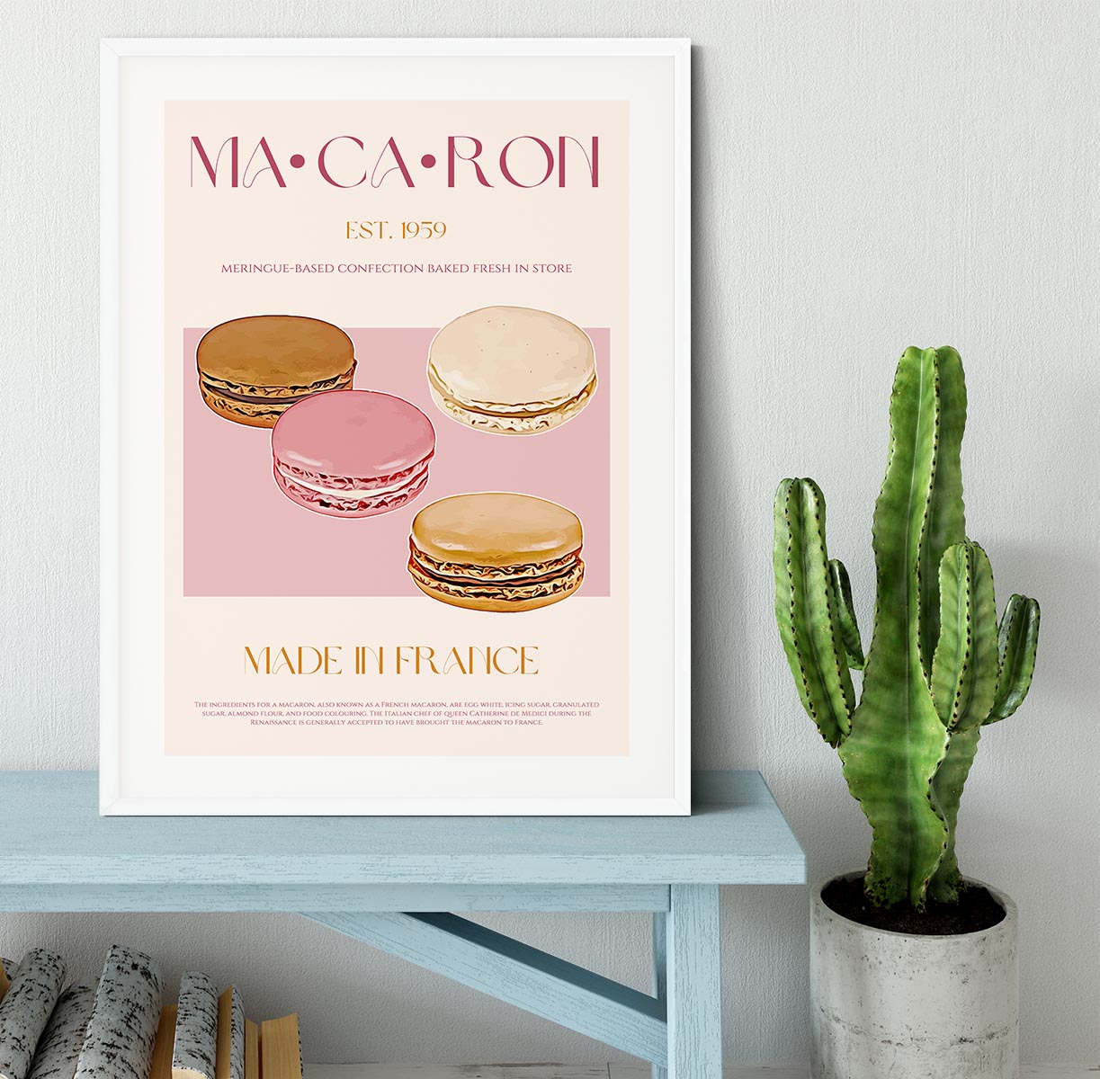 Macaron Print Framed Print - Canvas Art Rocks - 5