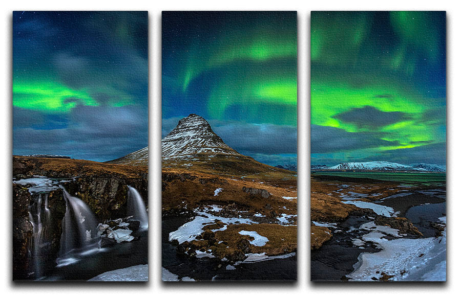 Magic Night 3 Split Panel Canvas Print - Canvas Art Rocks - 1