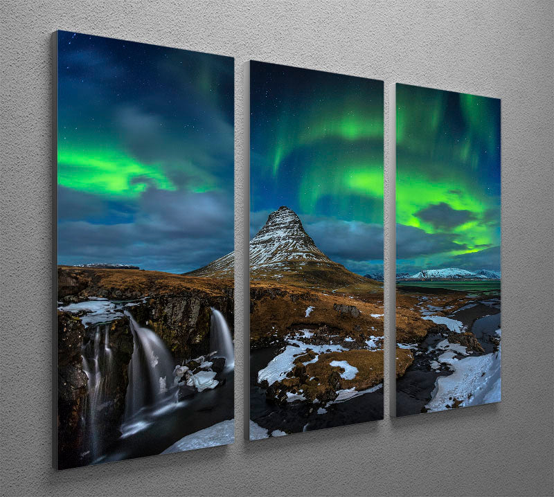 Magic Night 3 Split Panel Canvas Print - Canvas Art Rocks - 2