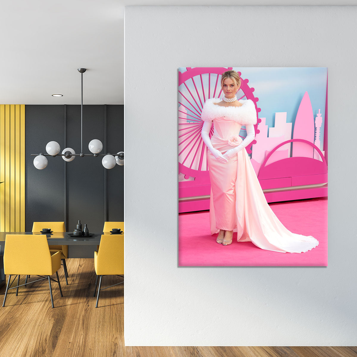 Margot Robbie at the Barbie premiere Canvas Print or Poster - Canvas Art Rocks - 4