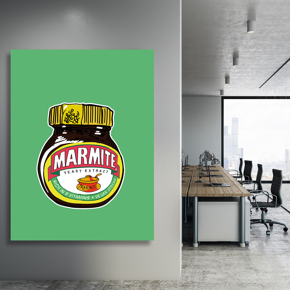 Marmite Standard Wall Art Canvas Print or Poster - Canvas Art Rocks - 3