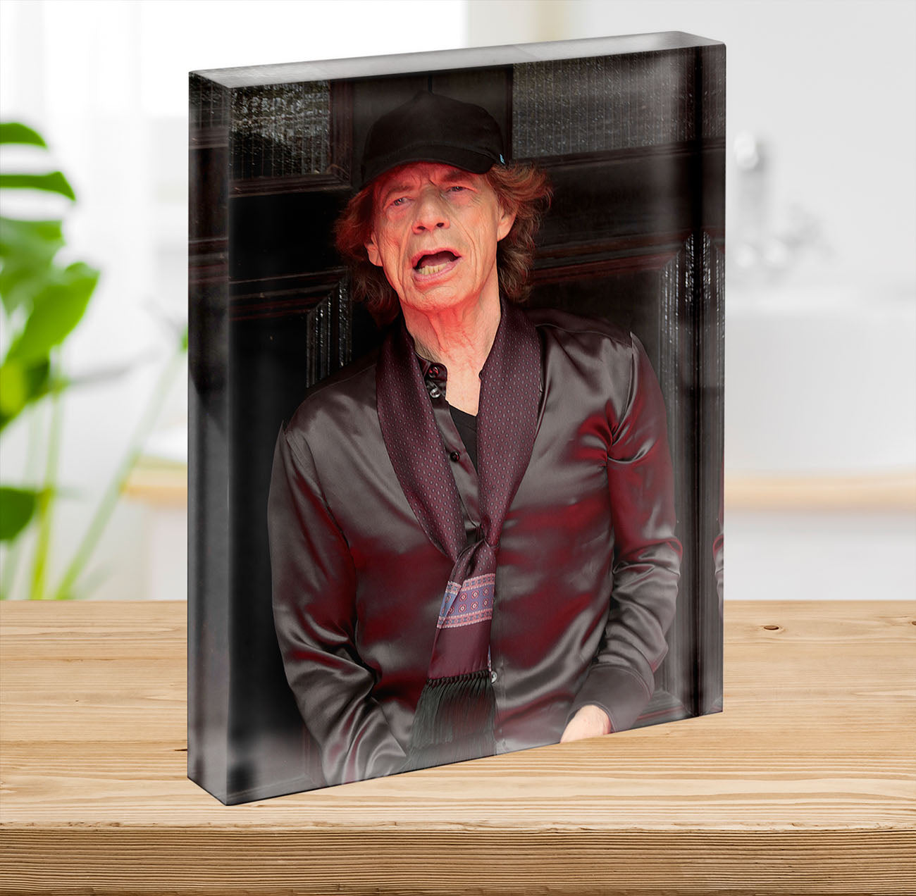 Mick Jagger Rolling Stones Hackney Diamonds launch event Acrylic Block - Canvas Art Rocks - 2