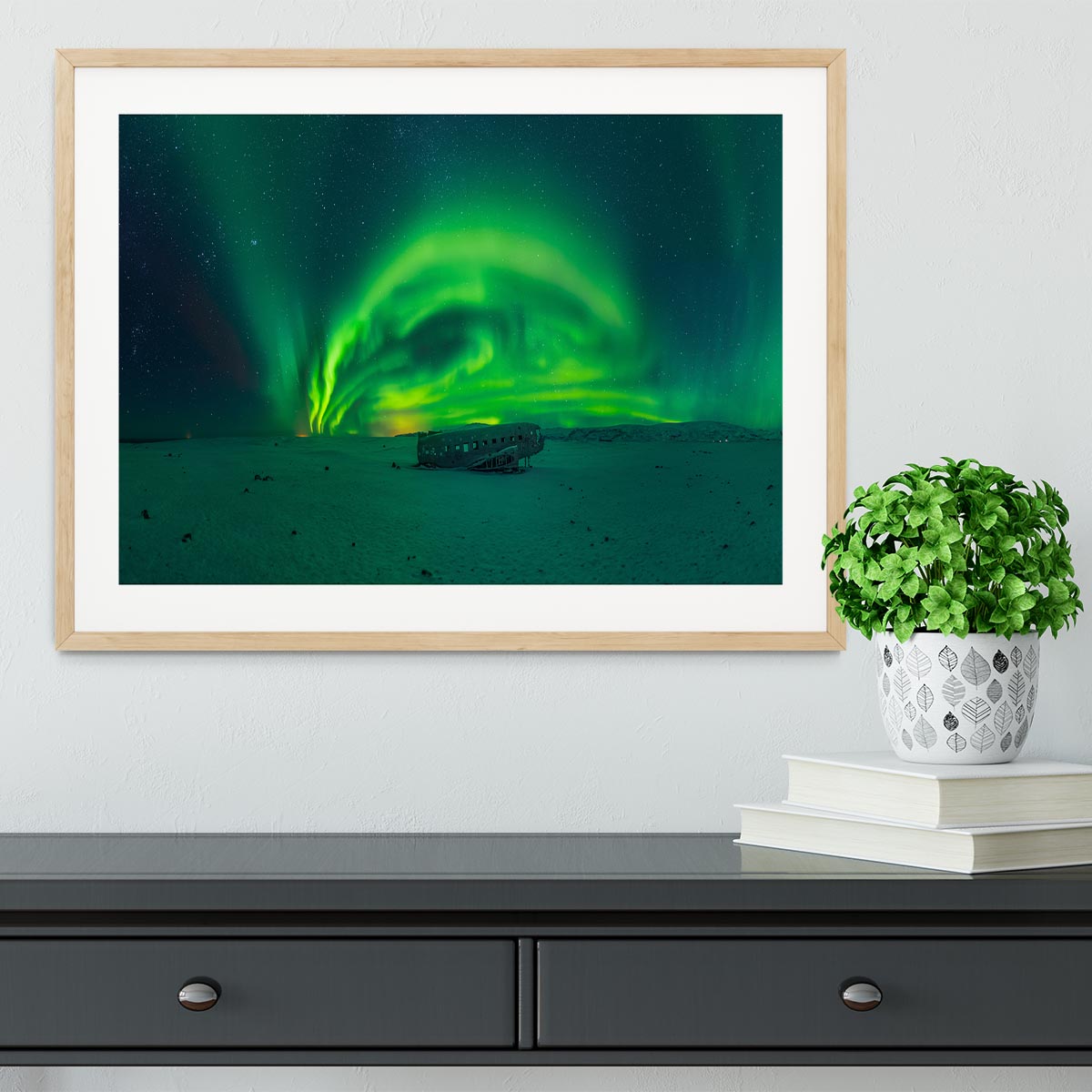 Night in Iceland Framed Print - Canvas Art Rocks - 3