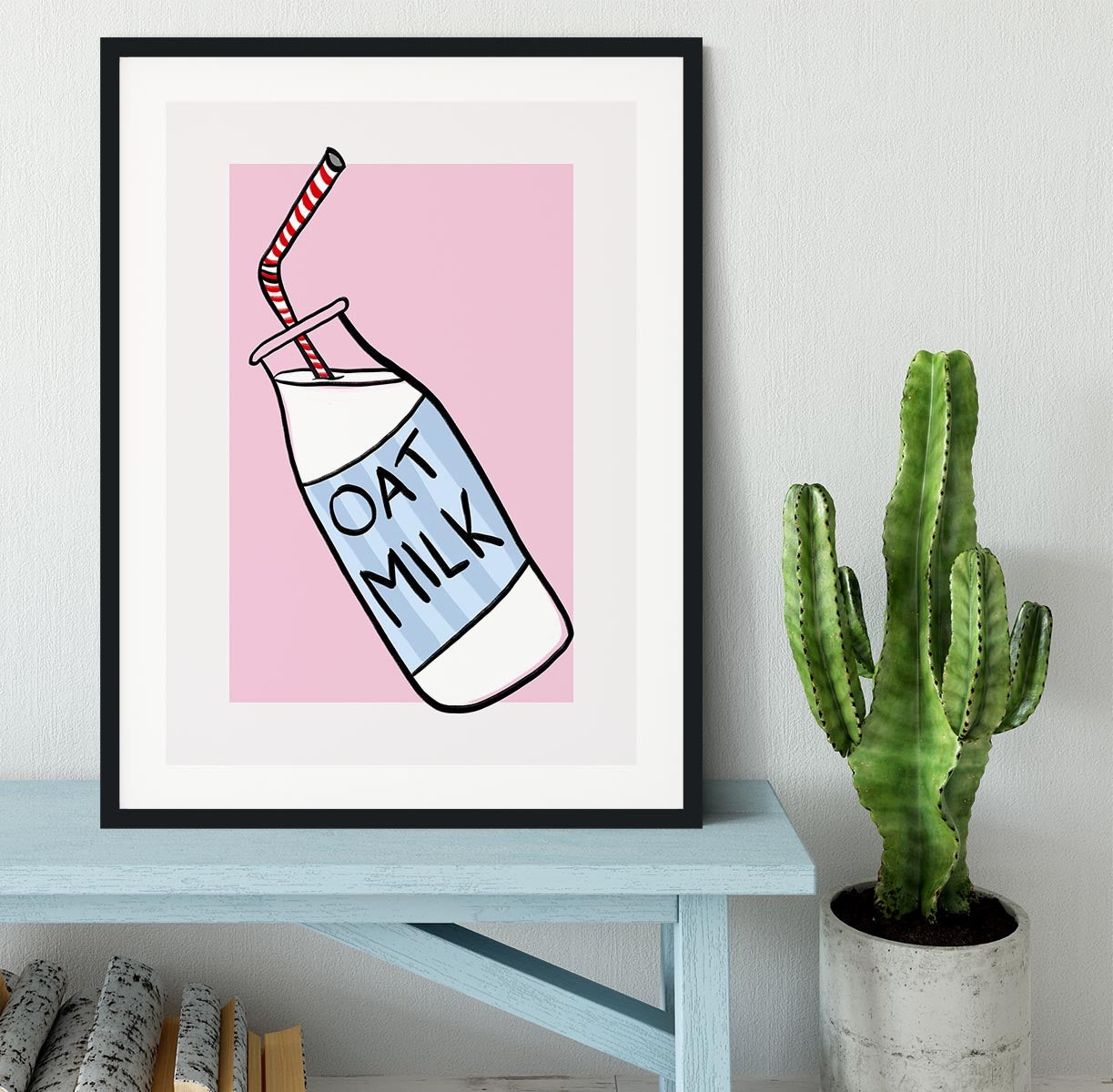 Oat Milk Framed Print - Canvas Art Rocks - 1