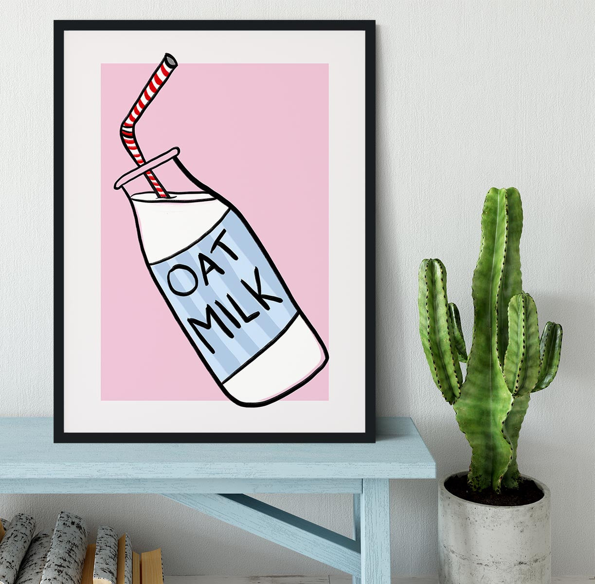 Oat Milk Framed Print - Canvas Art Rocks - 2