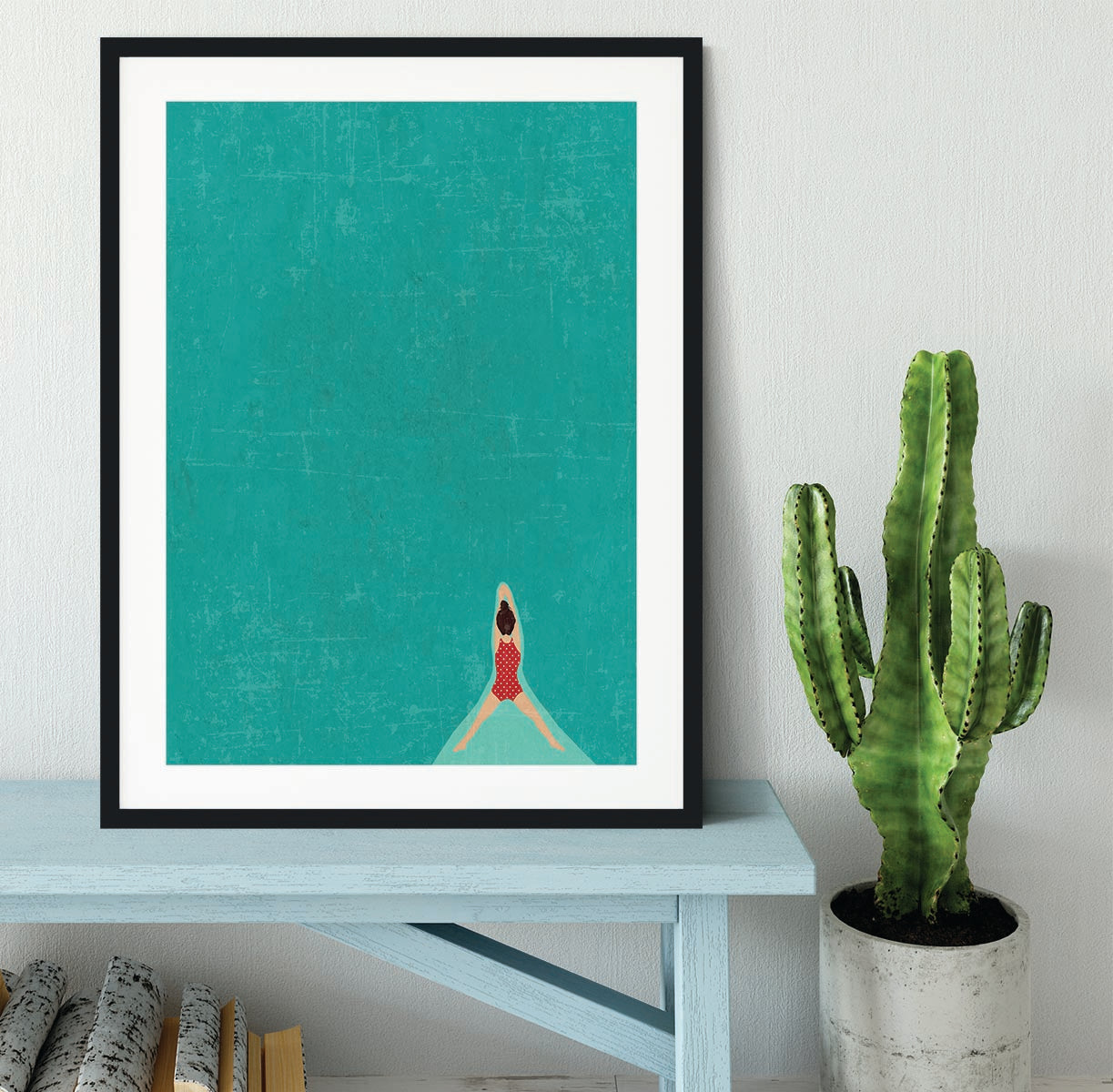 Open Water brunette Framed Print - 1x - 1