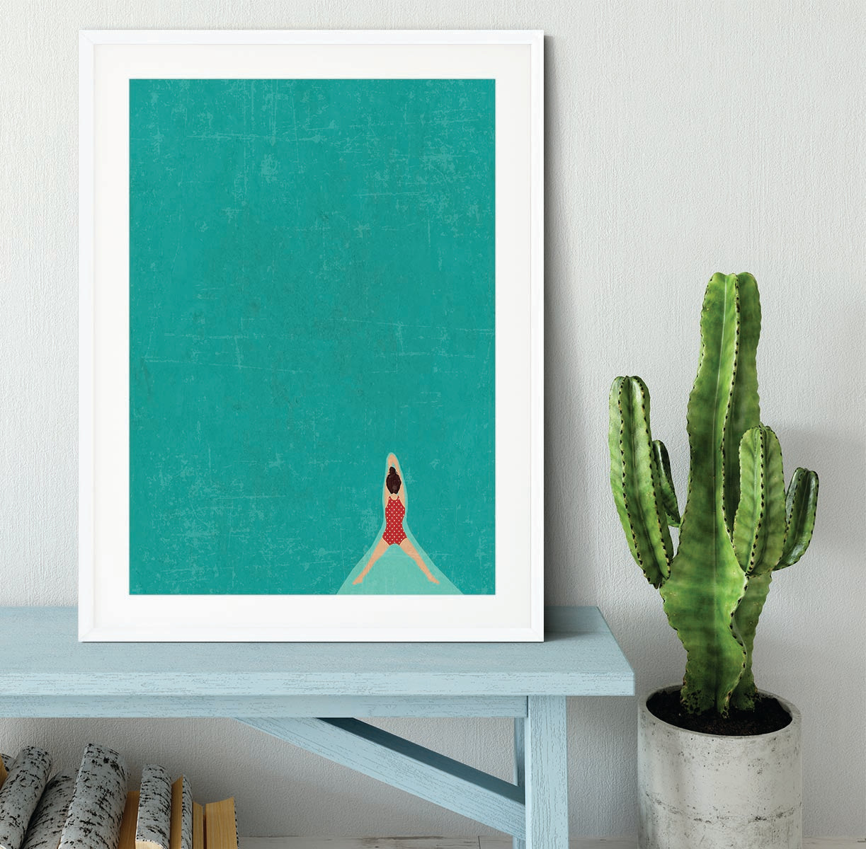 Open Water brunette Framed Print - 1x - 5