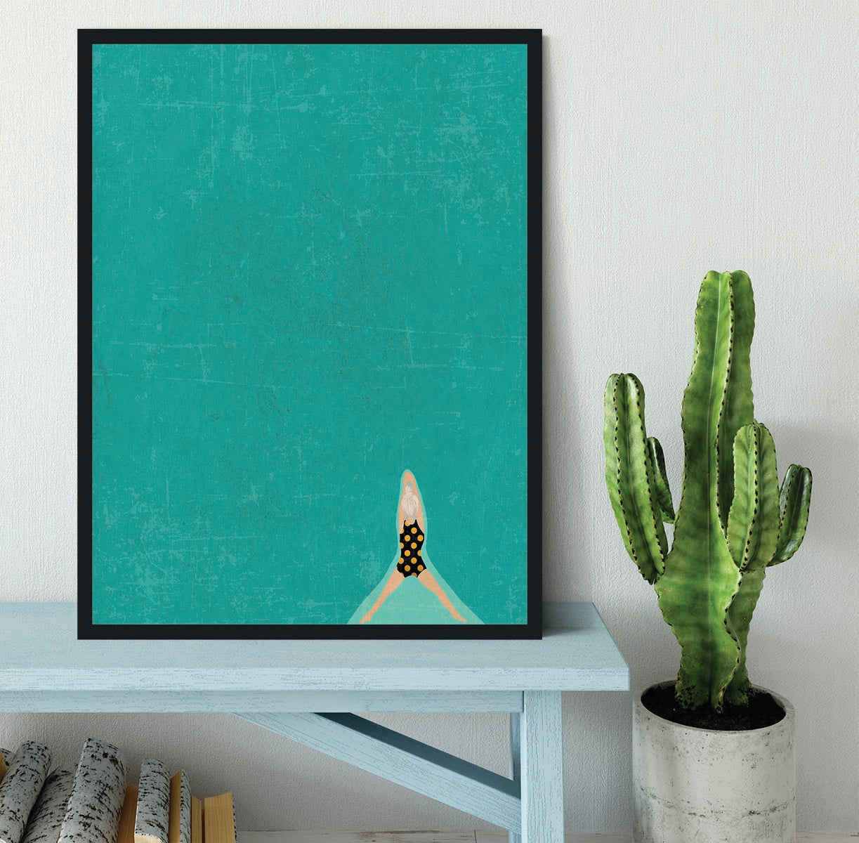 Open Water grey 2 Framed Print - 1x - 2