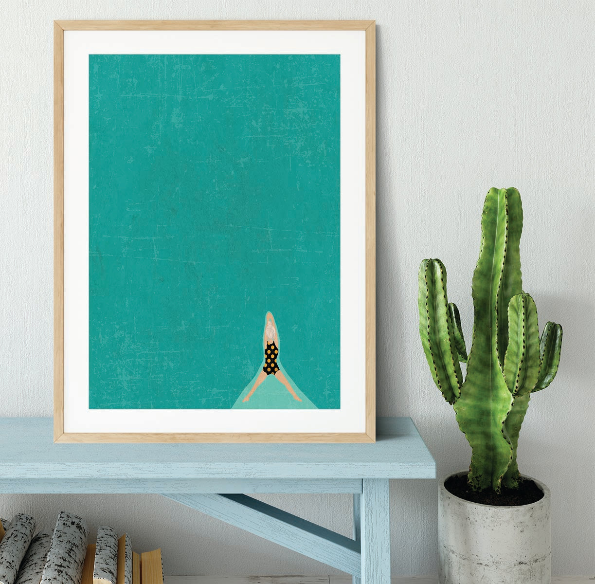 Open Water grey 2 Framed Print - 1x - 3