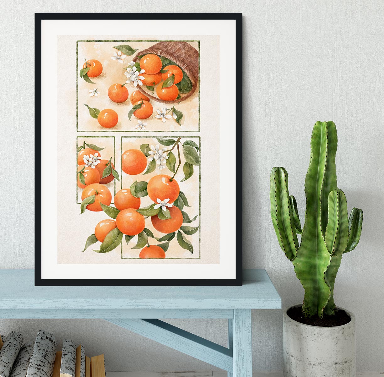 Orange Blossom Home Framed Print - Canvas Art Rocks - 1