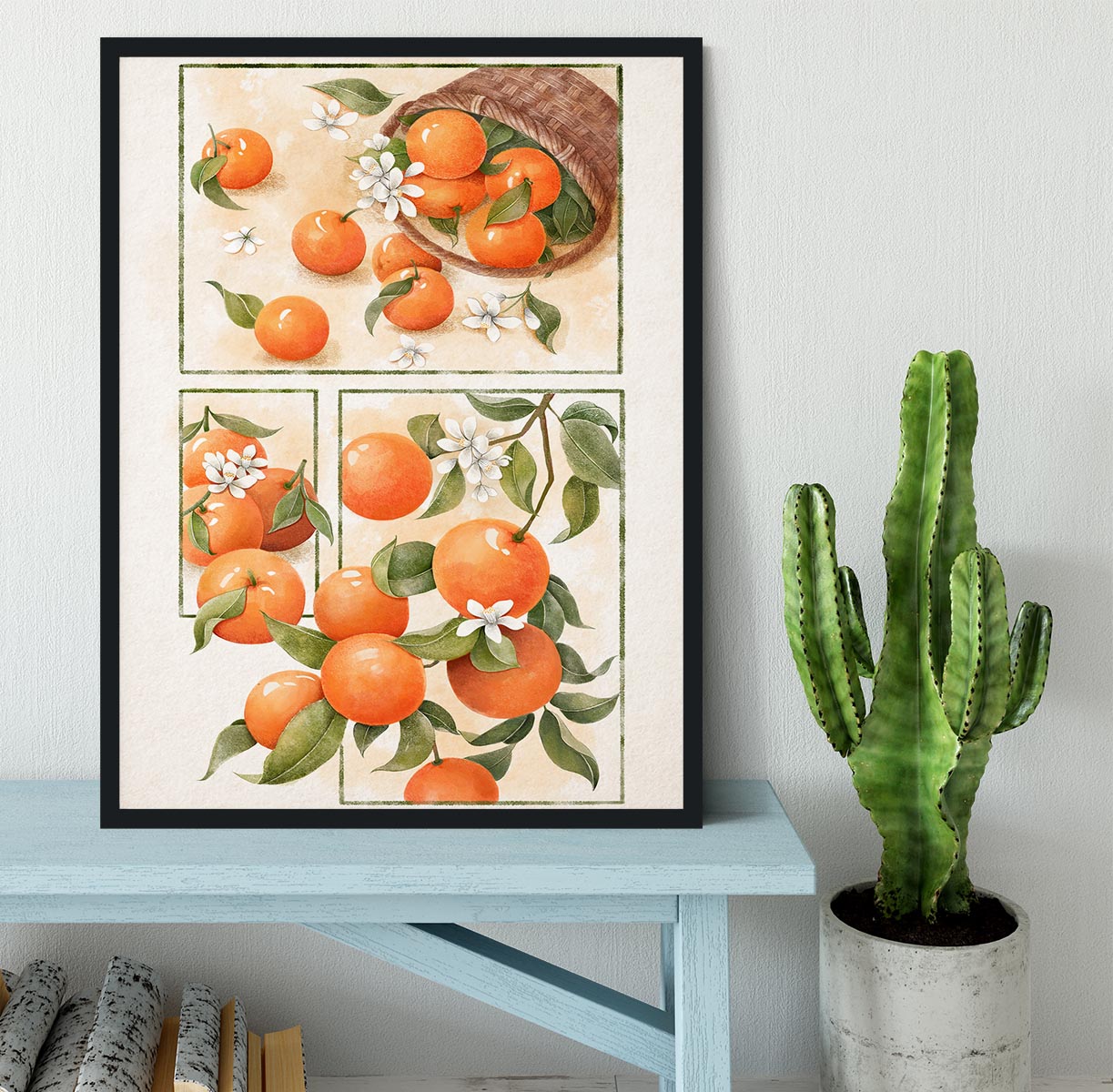 Orange Blossom Home Framed Print - Canvas Art Rocks - 2