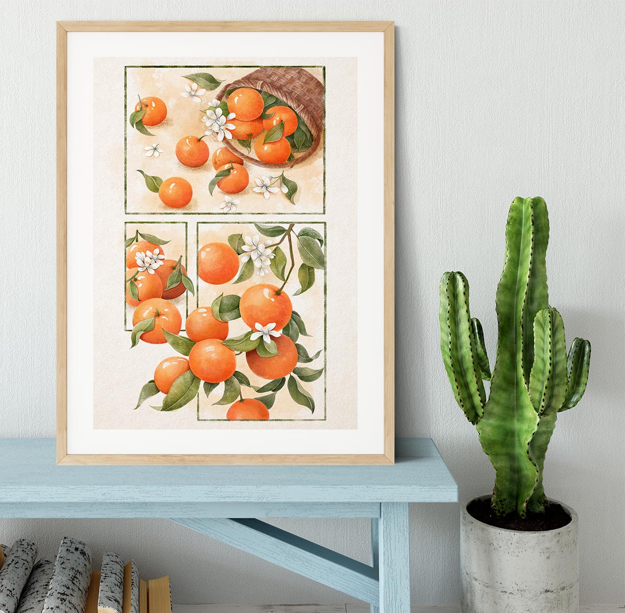 Orange Blossom Home Framed Print - Canvas Art Rocks - 3