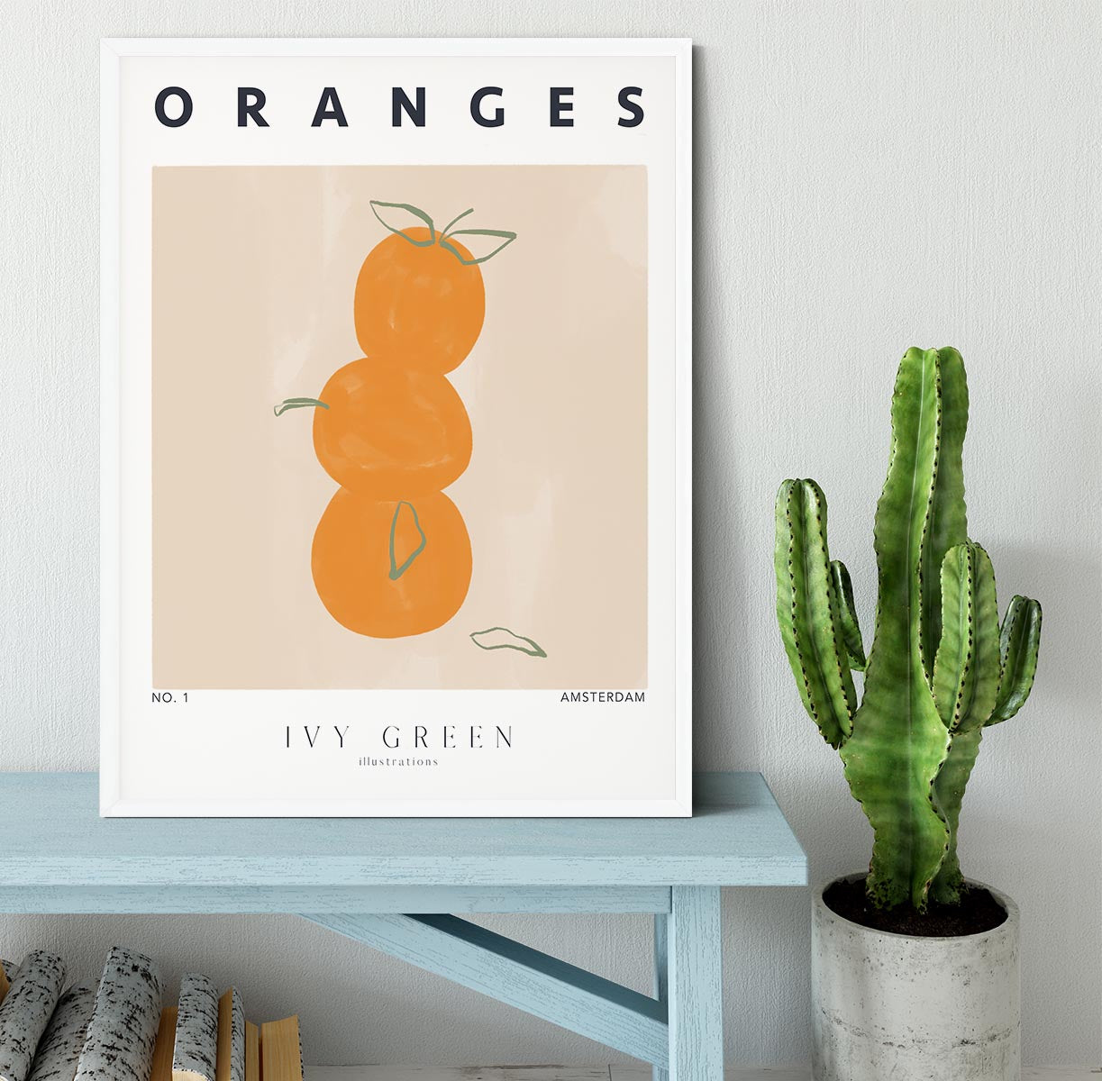 Oranges Framed Print - Canvas Art Rocks -6