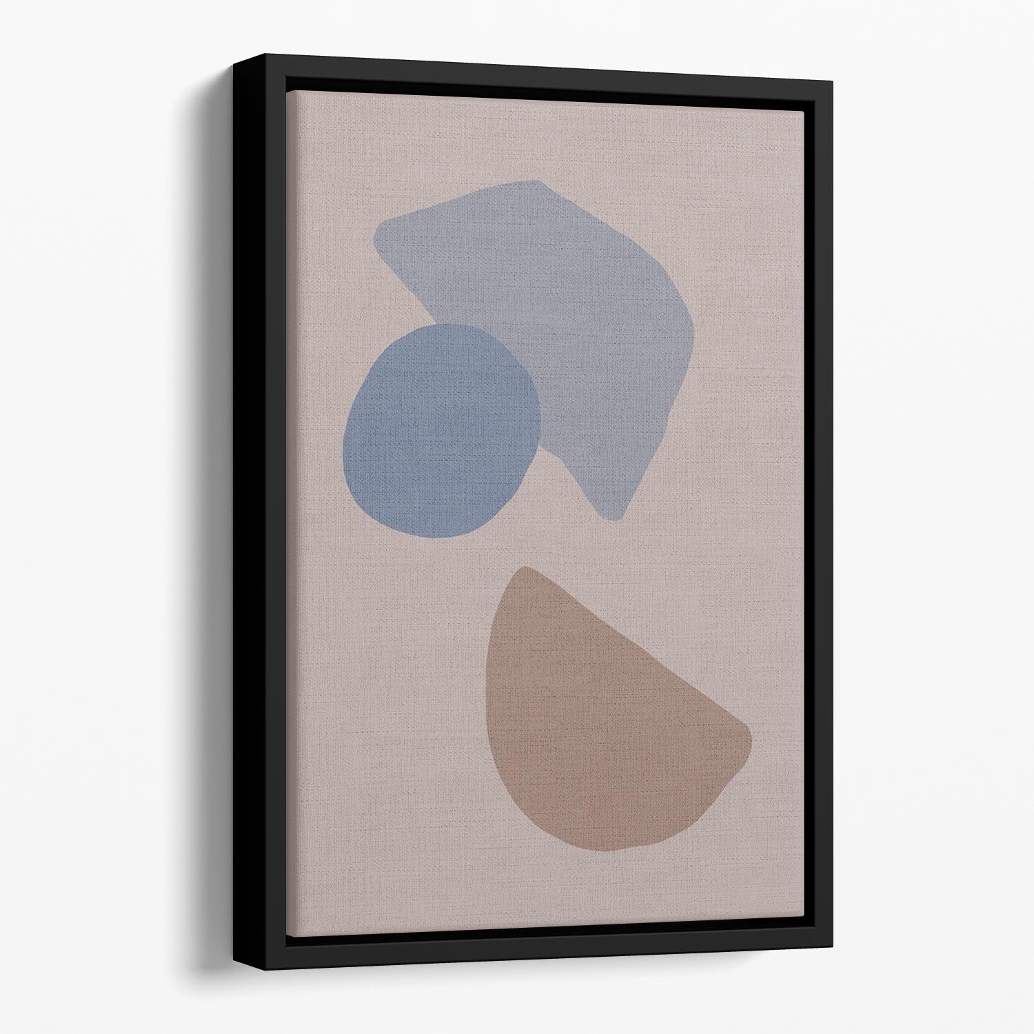 Organic Shapes Floating Framed Canvas - 1x - 1