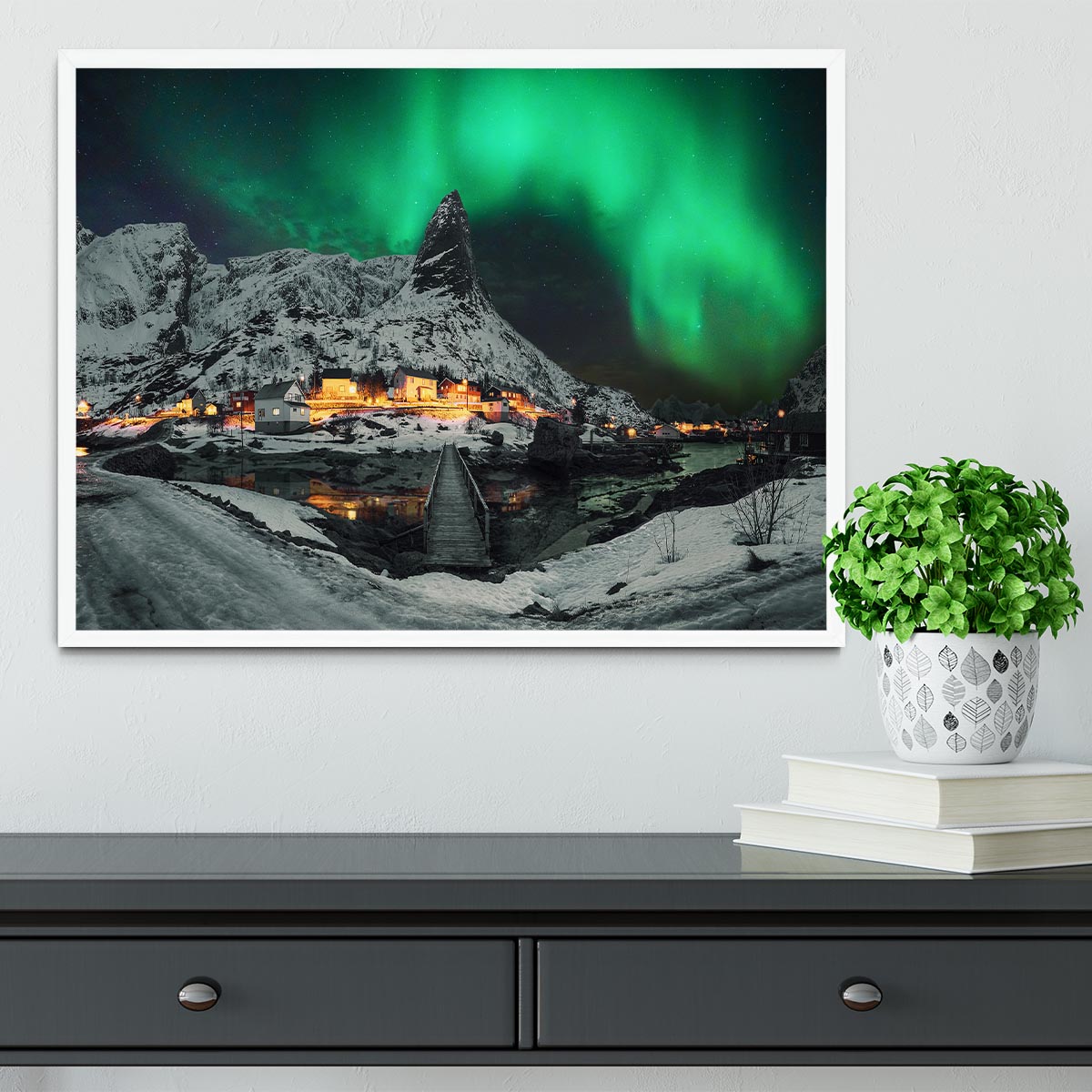 Over The Mountain Framed Print - Canvas Art Rocks -6