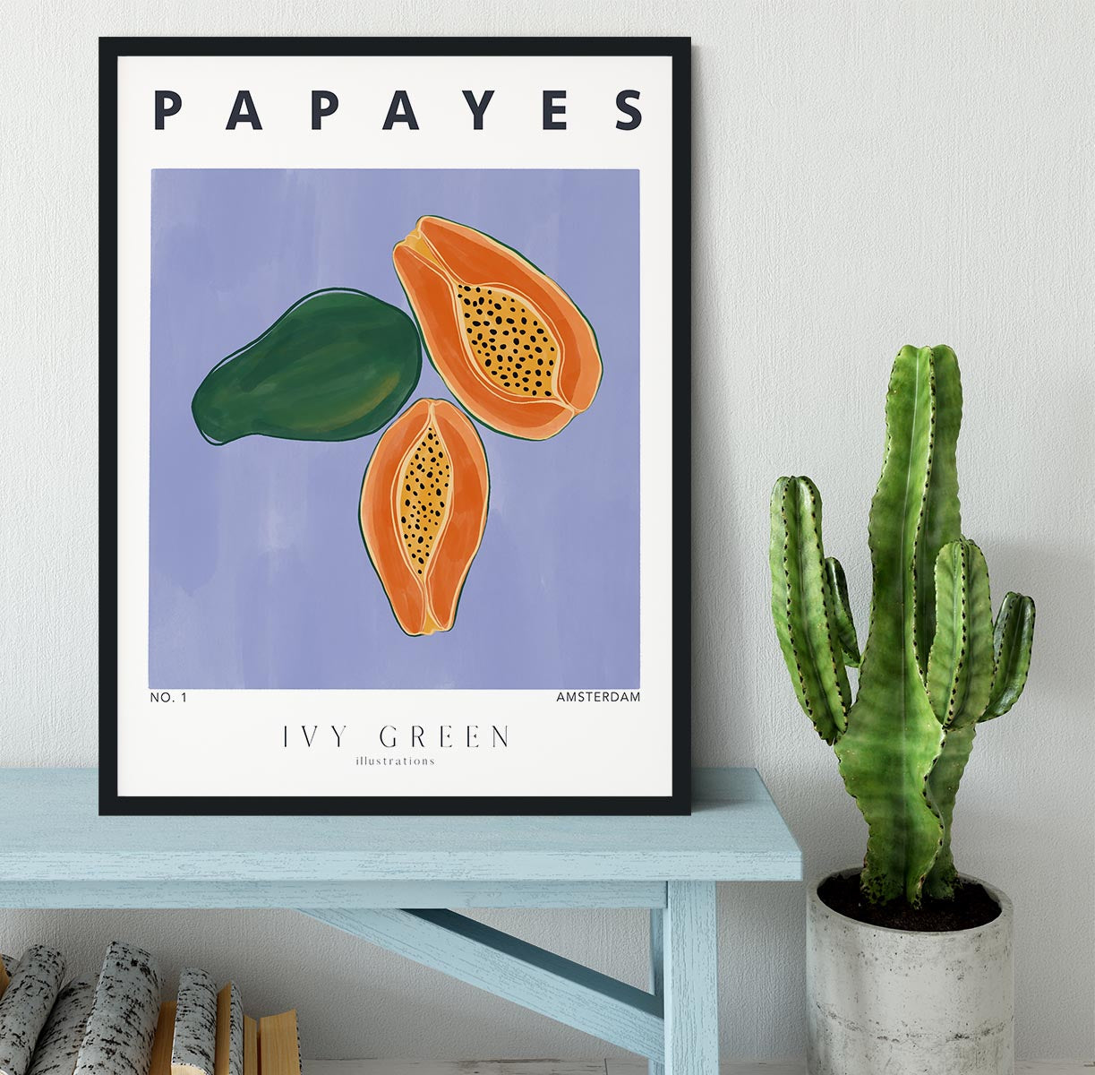 Papayes Framed Print - Canvas Art Rocks - 2