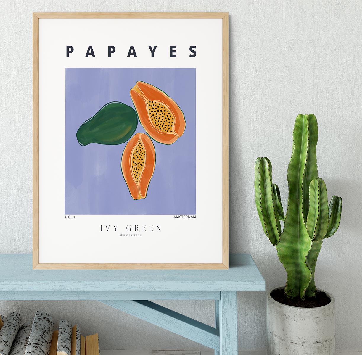 Papayes Framed Print - Canvas Art Rocks - 3