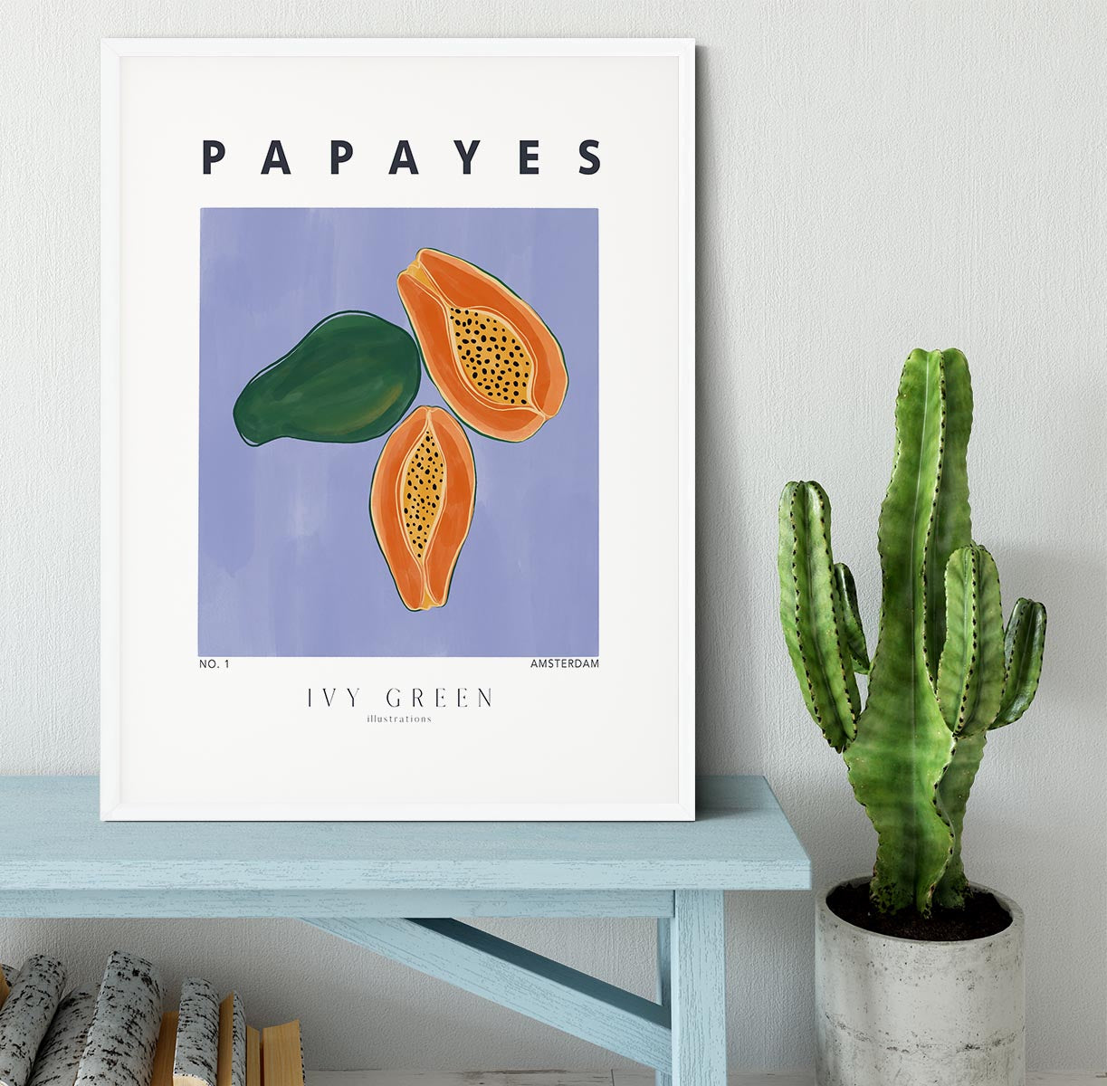 Papayes Framed Print - Canvas Art Rocks - 5