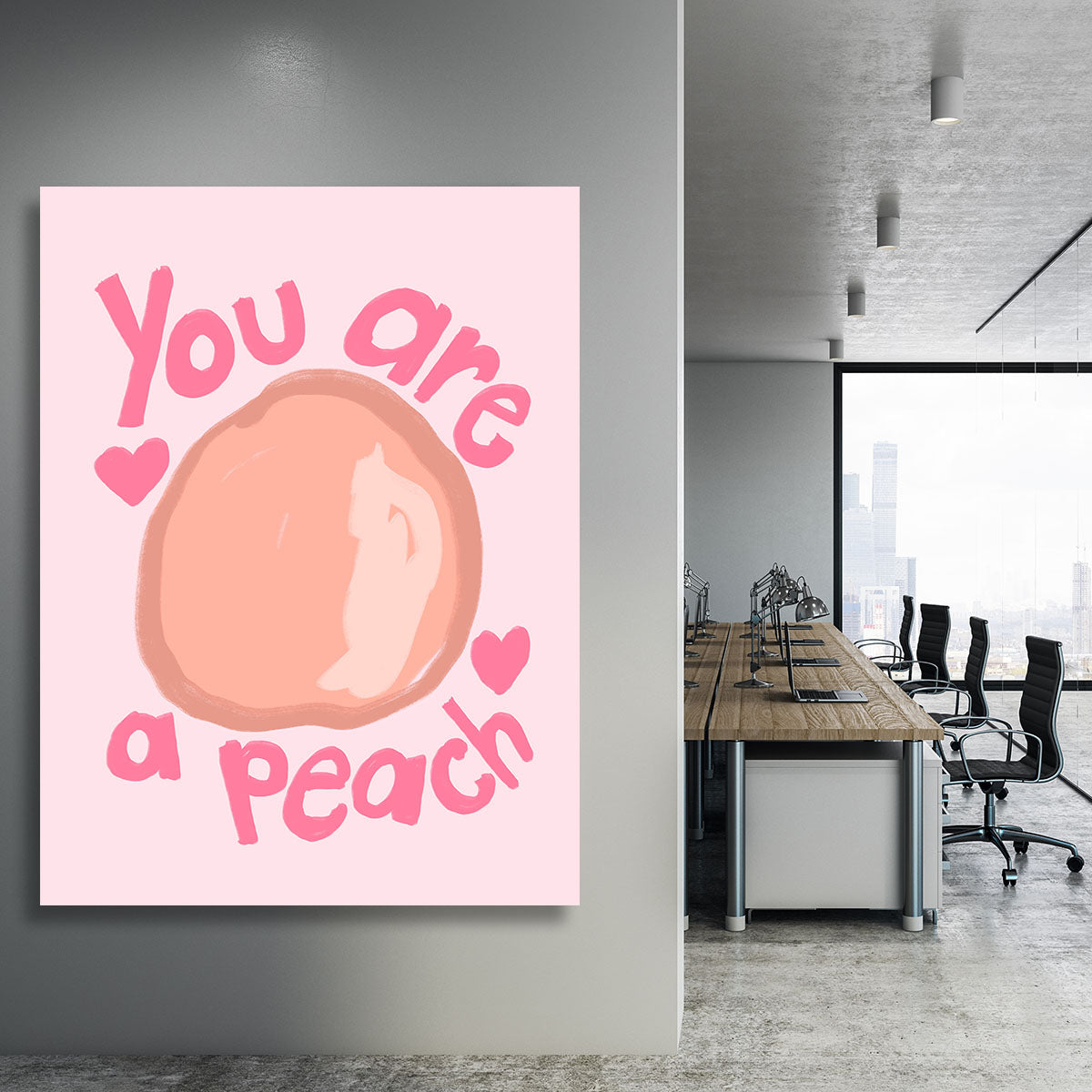 Peach Canvas Print or Poster - Canvas Art Rocks - 3