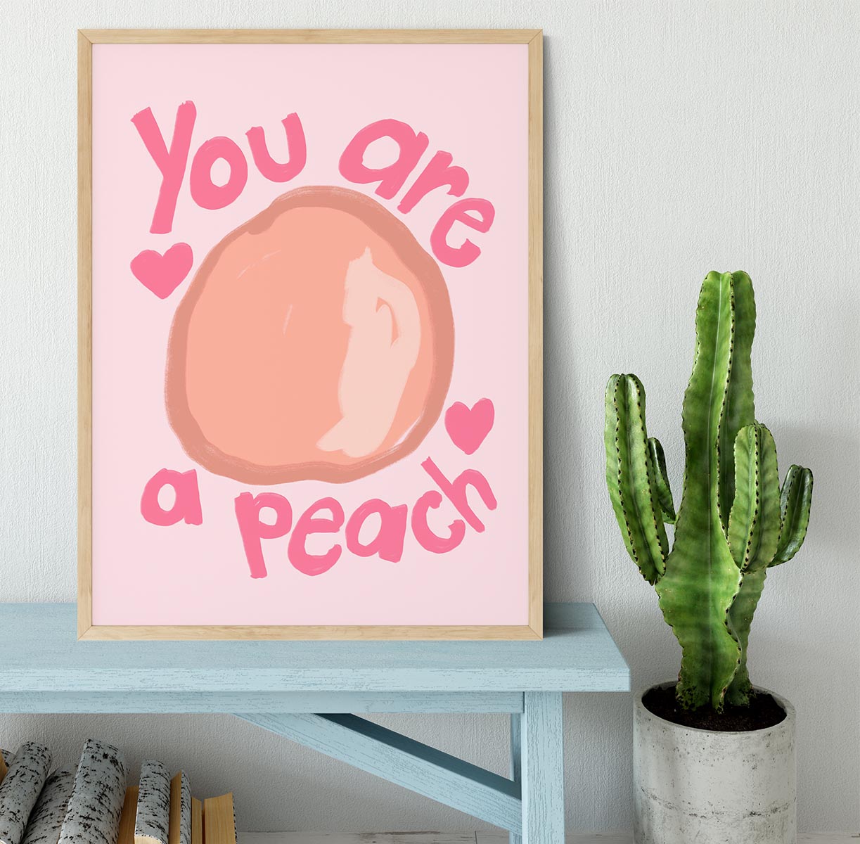 Peach Framed Print - Canvas Art Rocks - 4