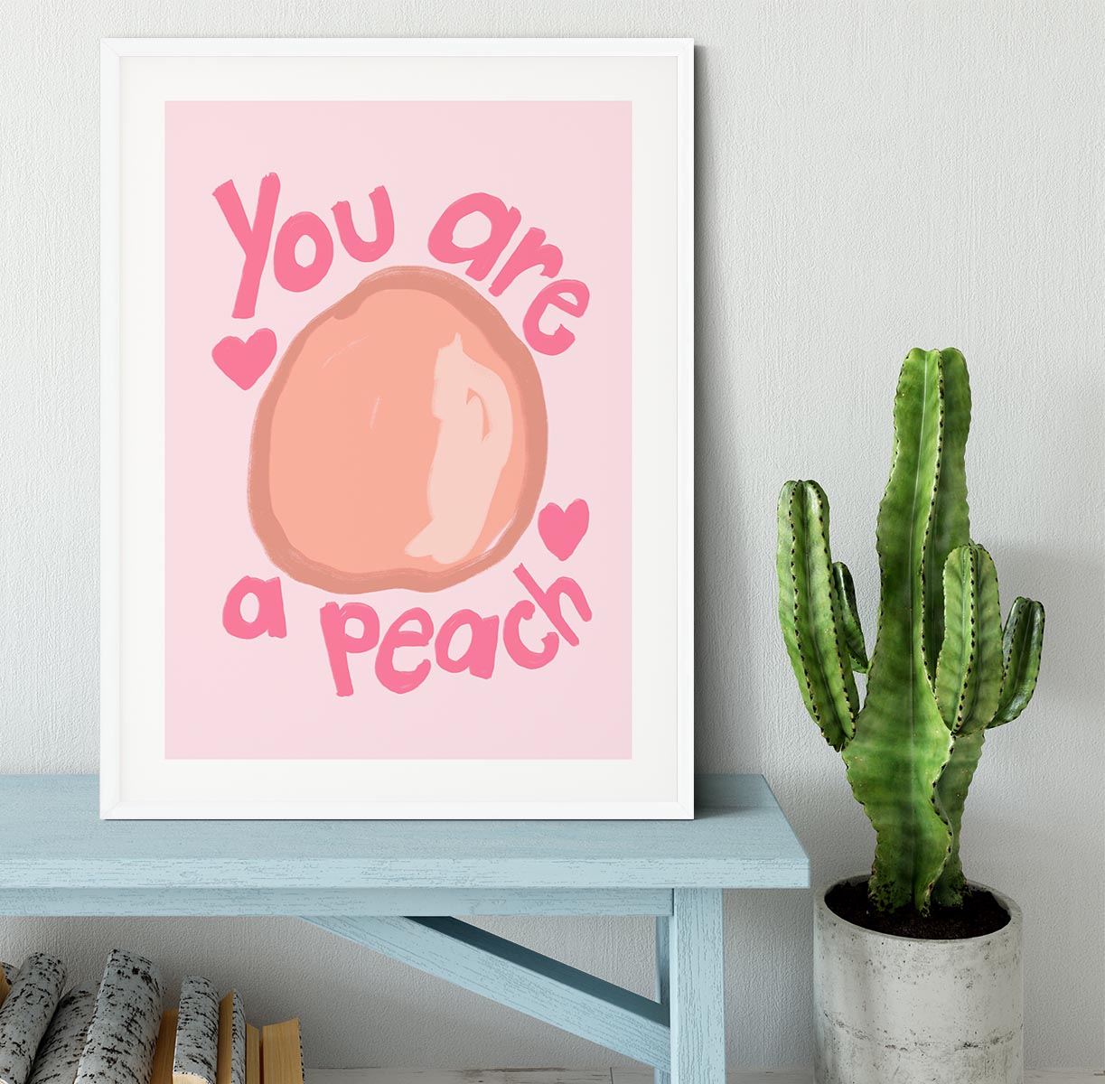 Peach Framed Print - Canvas Art Rocks - 5