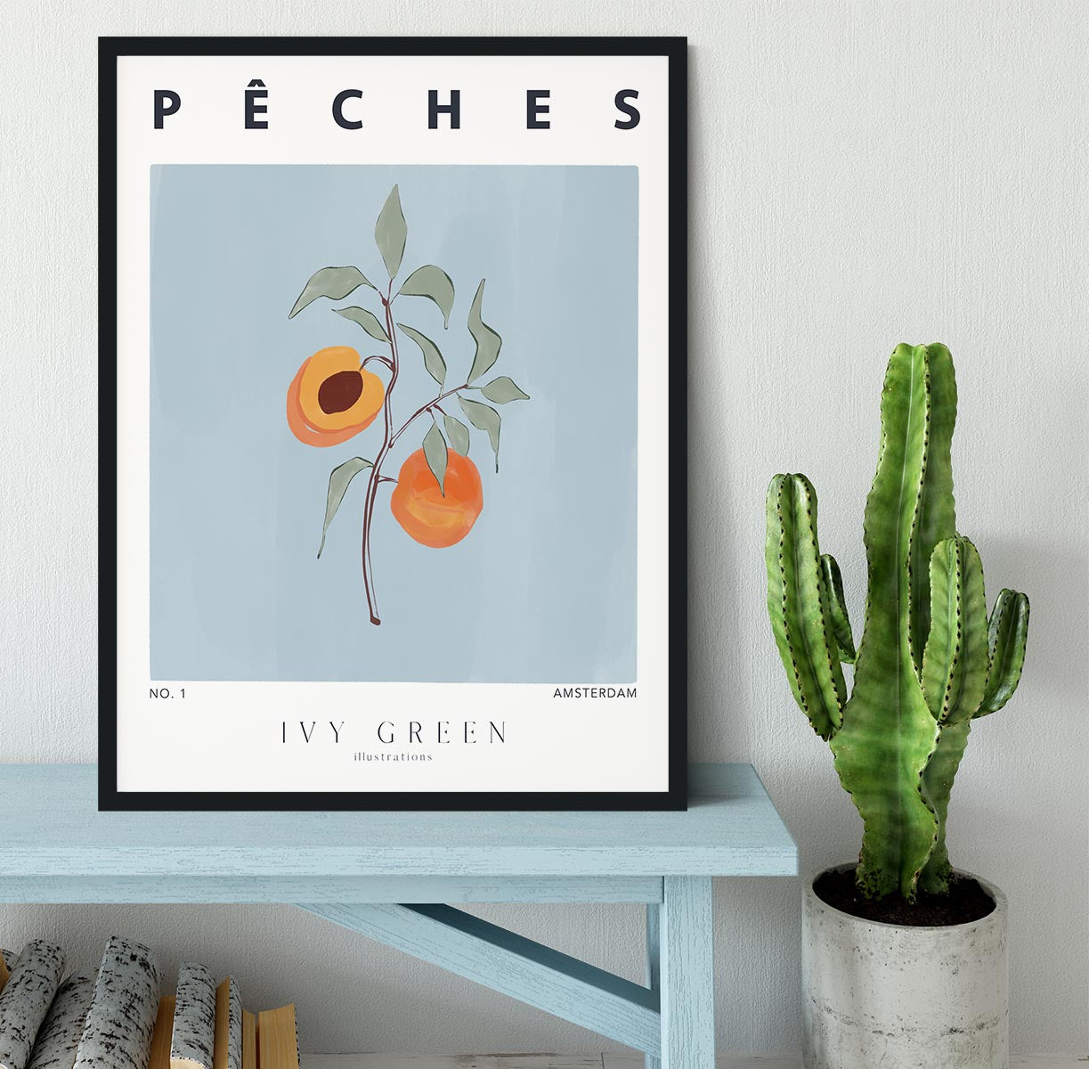 Peaches Framed Print - Canvas Art Rocks - 2