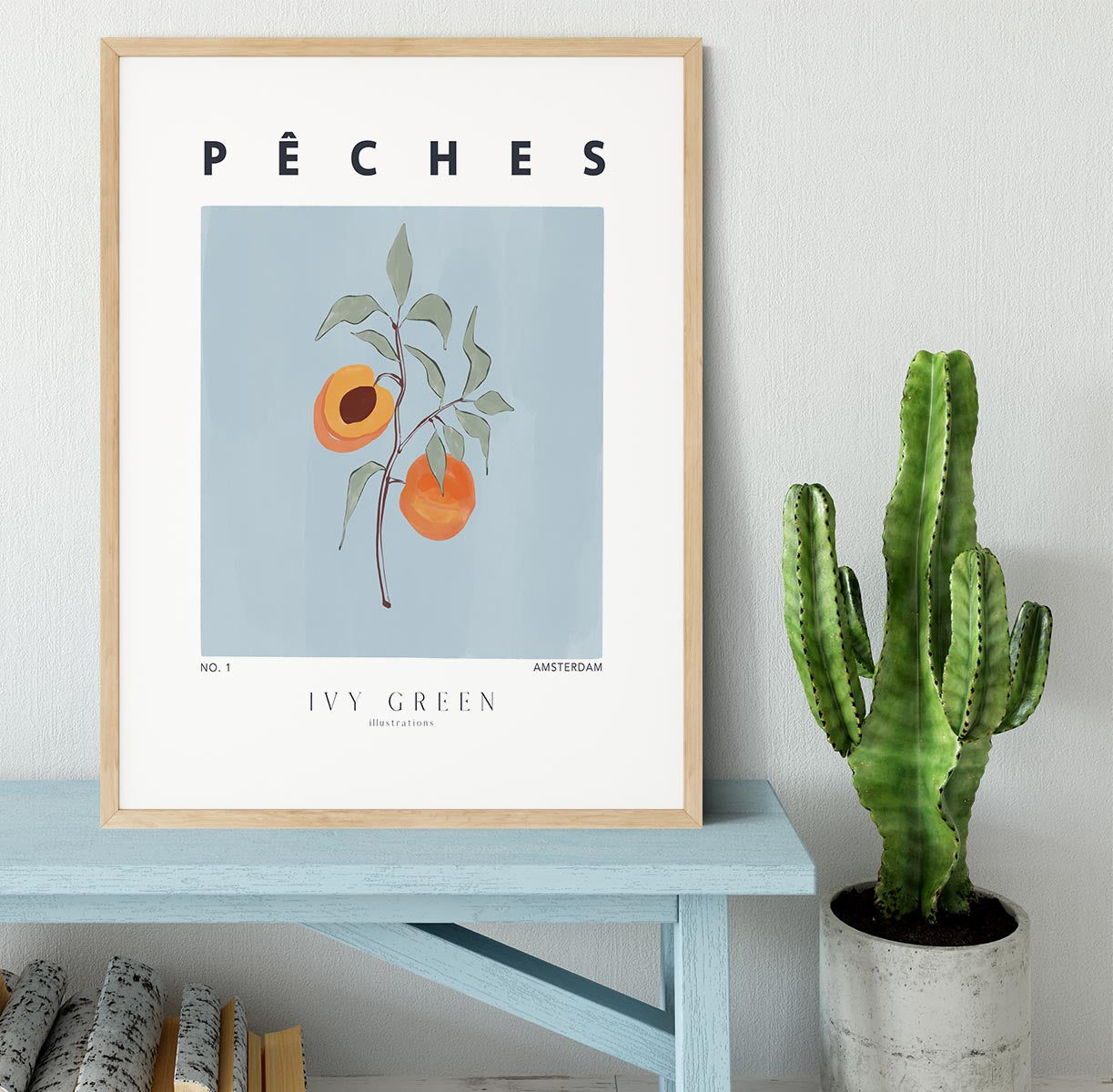 Peaches Framed Print - Canvas Art Rocks - 3