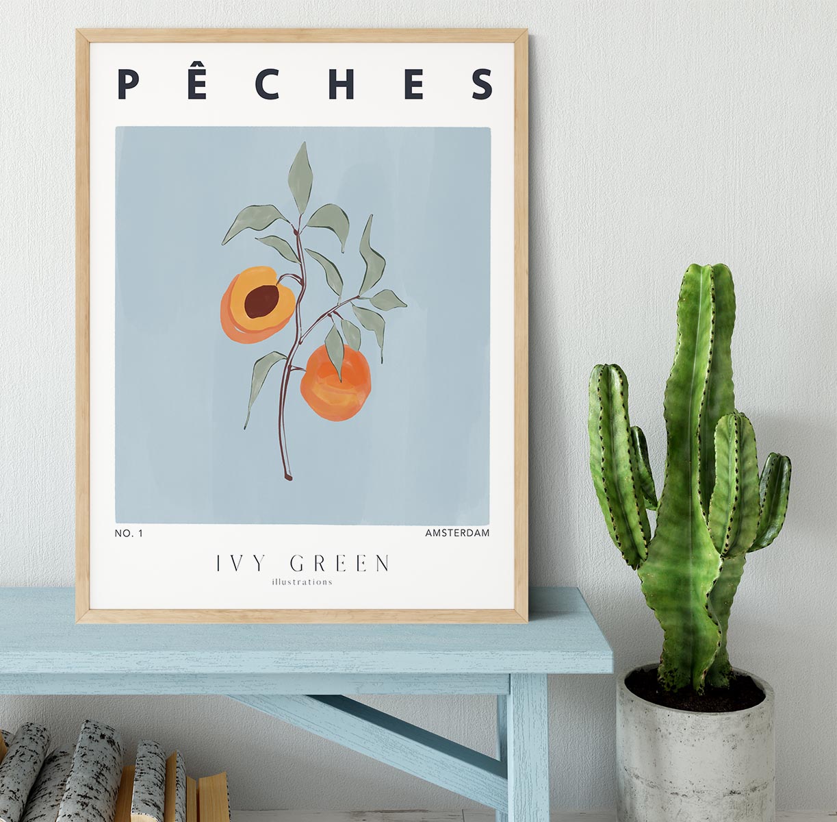 Peaches Framed Print - Canvas Art Rocks - 4