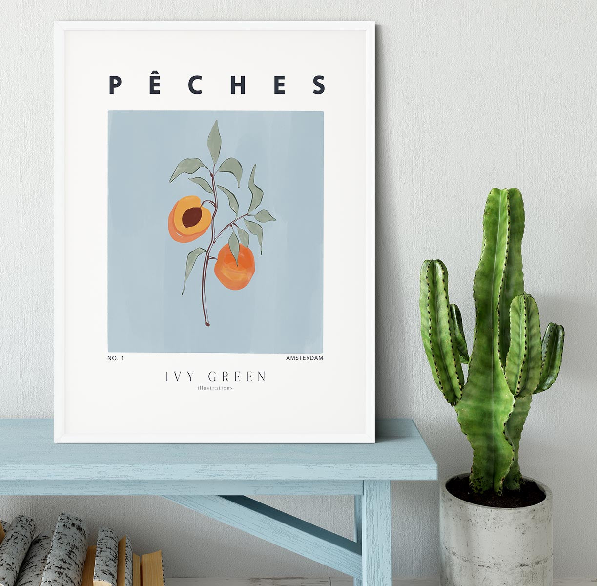 Peaches Framed Print - Canvas Art Rocks - 5