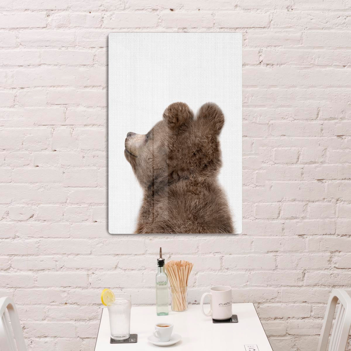 Peekaboo Baby Bear Back Acrylic Block - 1x - 3