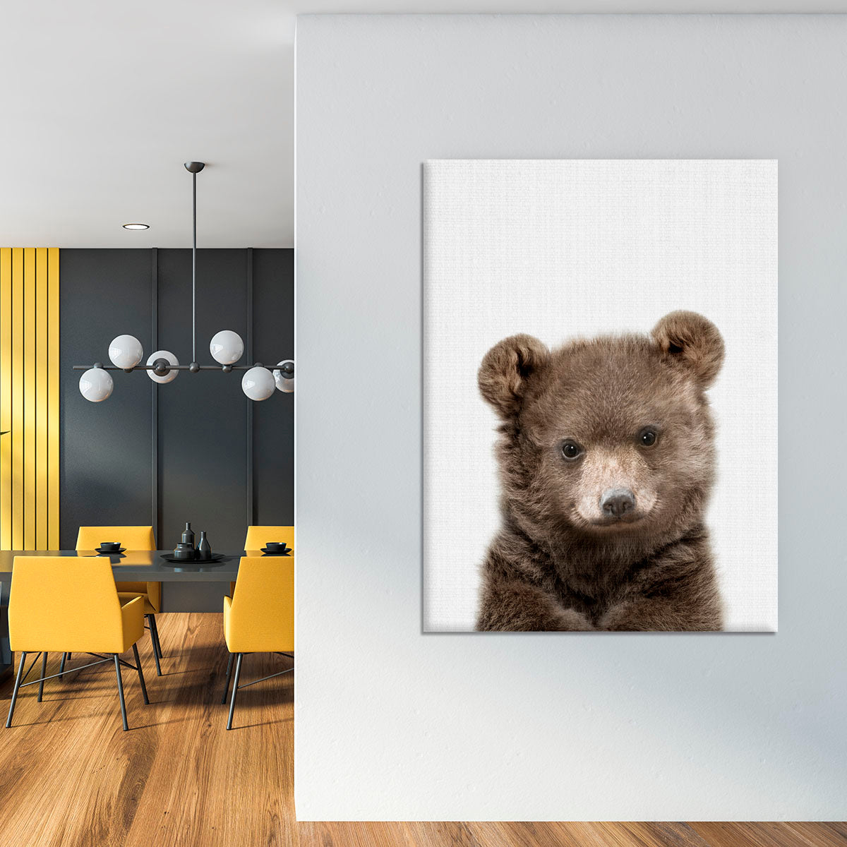 Peekaboo Baby Bear Canvas Print or Poster - 1x - 4