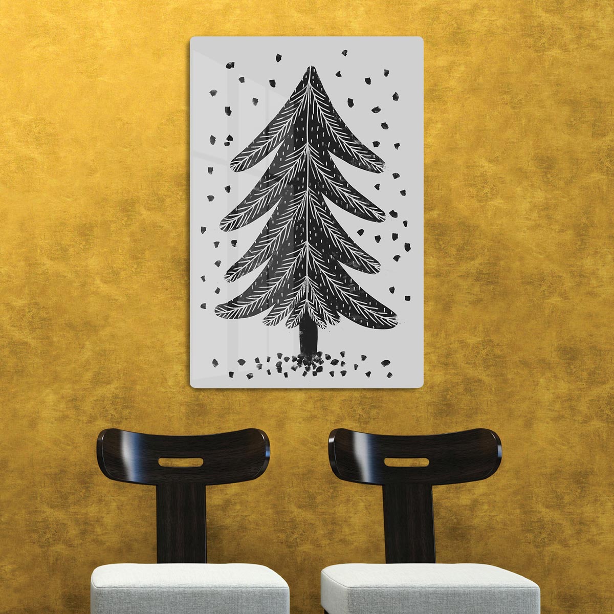 Pine Tree Acrylic Block - 1x - 2
