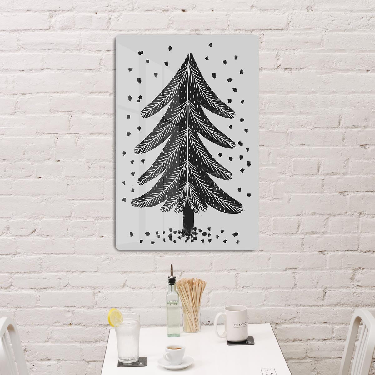 Pine Tree Acrylic Block - 1x - 3