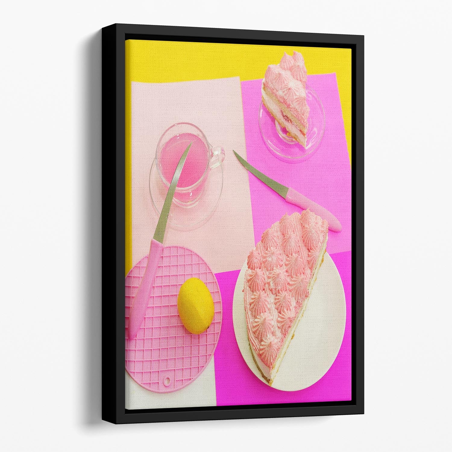 Pink mood Floating Framed Canvas - 1x - 1