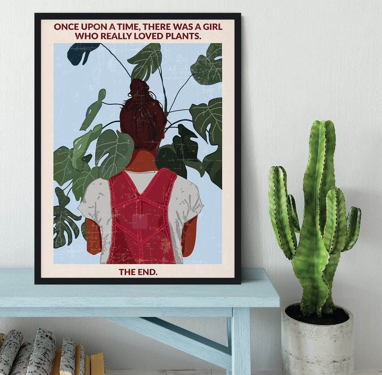 Plant Girl south Asian Framed Print - 1x - 2