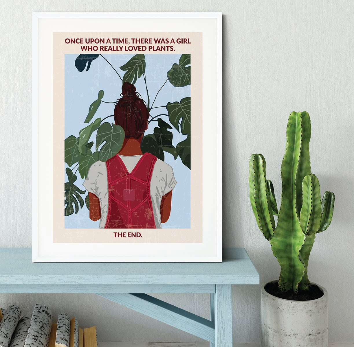 Plant Girl south Asian Framed Print - 1x - 5