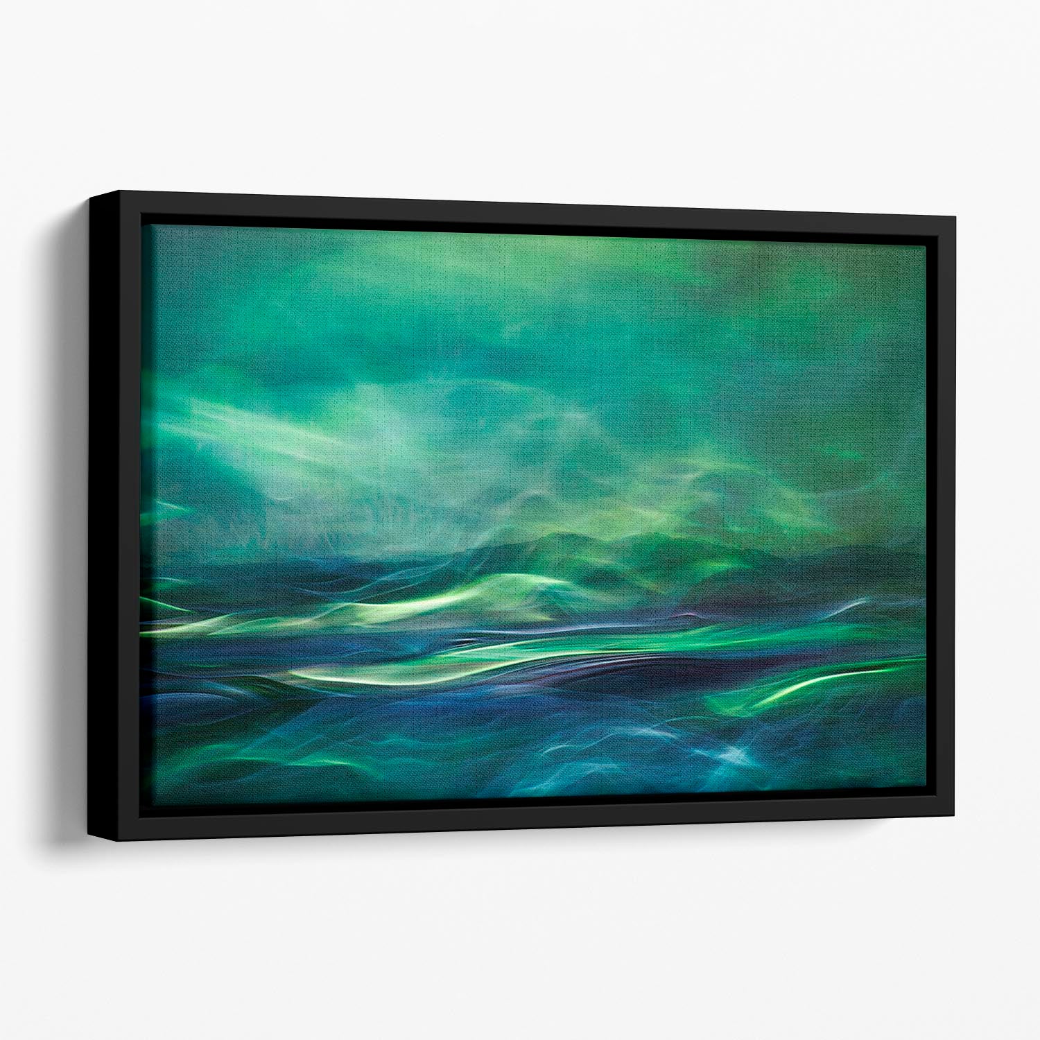 Polaris Lights Floating Framed Canvas - Canvas Art Rocks - 1