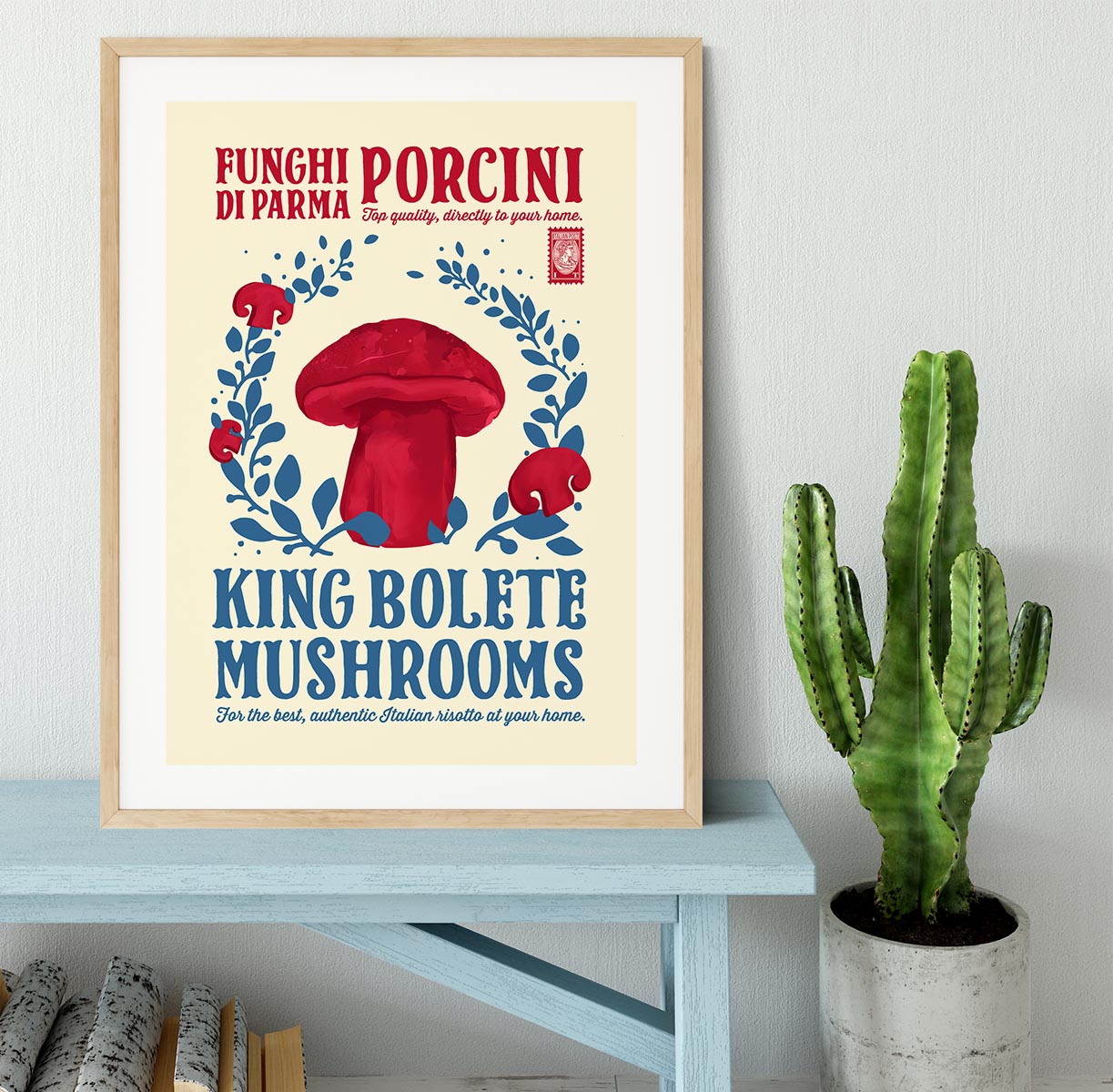 Porcini kitchen print Framed Print - Canvas Art Rocks - 3