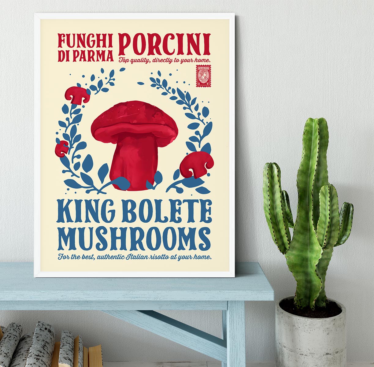 Porcini kitchen print Framed Print - Canvas Art Rocks -6