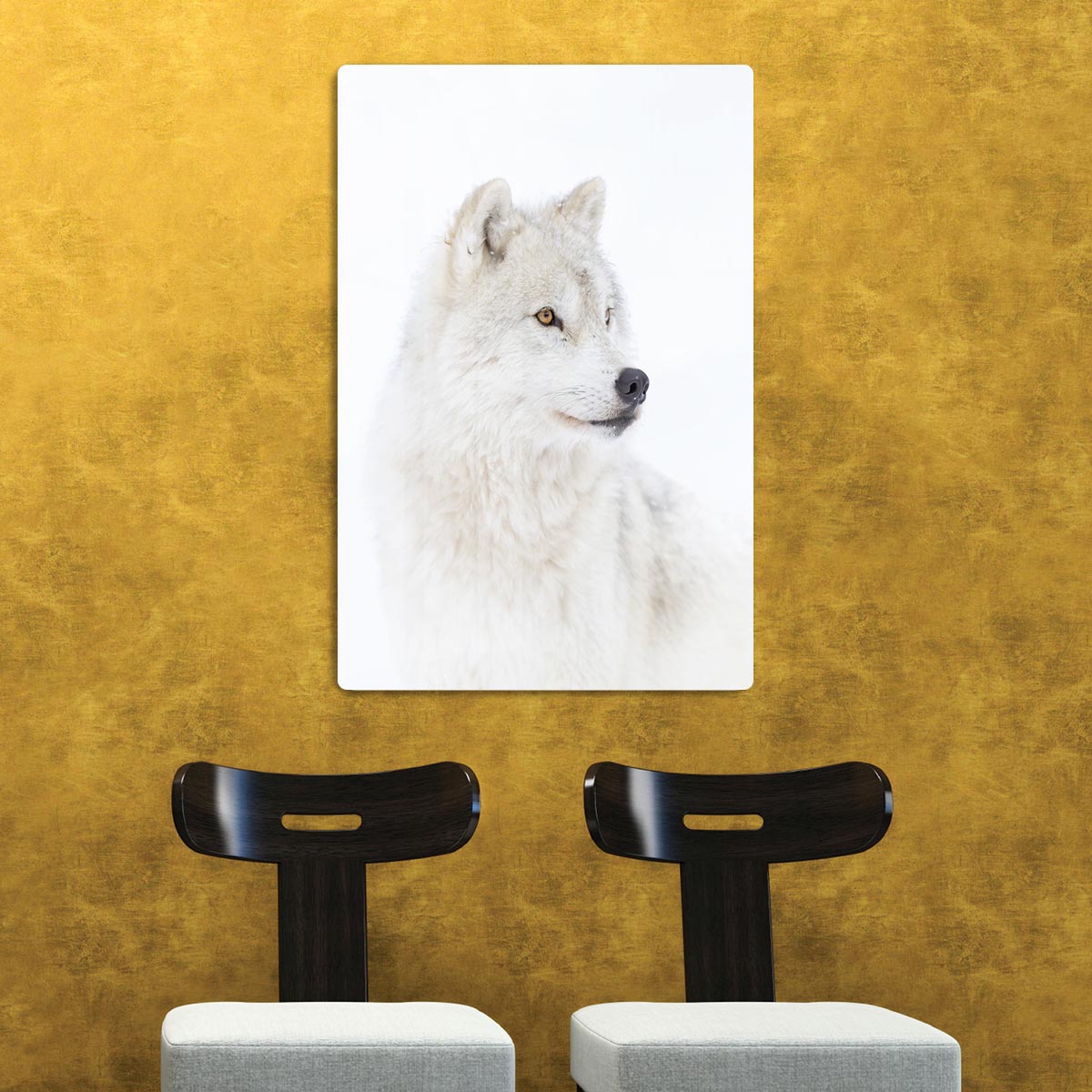 Portrait of an Arctic Wolf Acrylic Block - 1x - 2