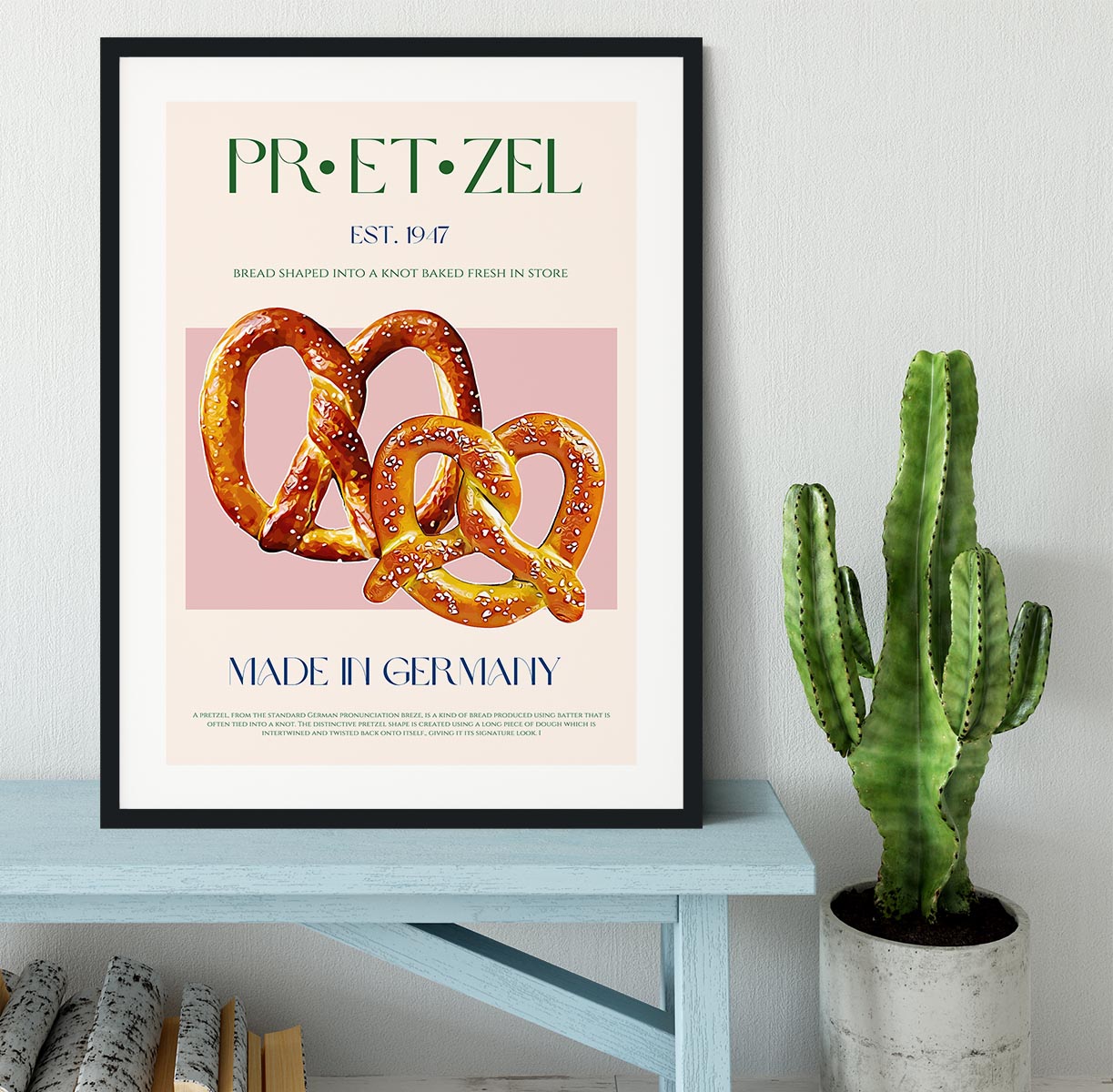 Pretzel Print Framed Print - Canvas Art Rocks - 1