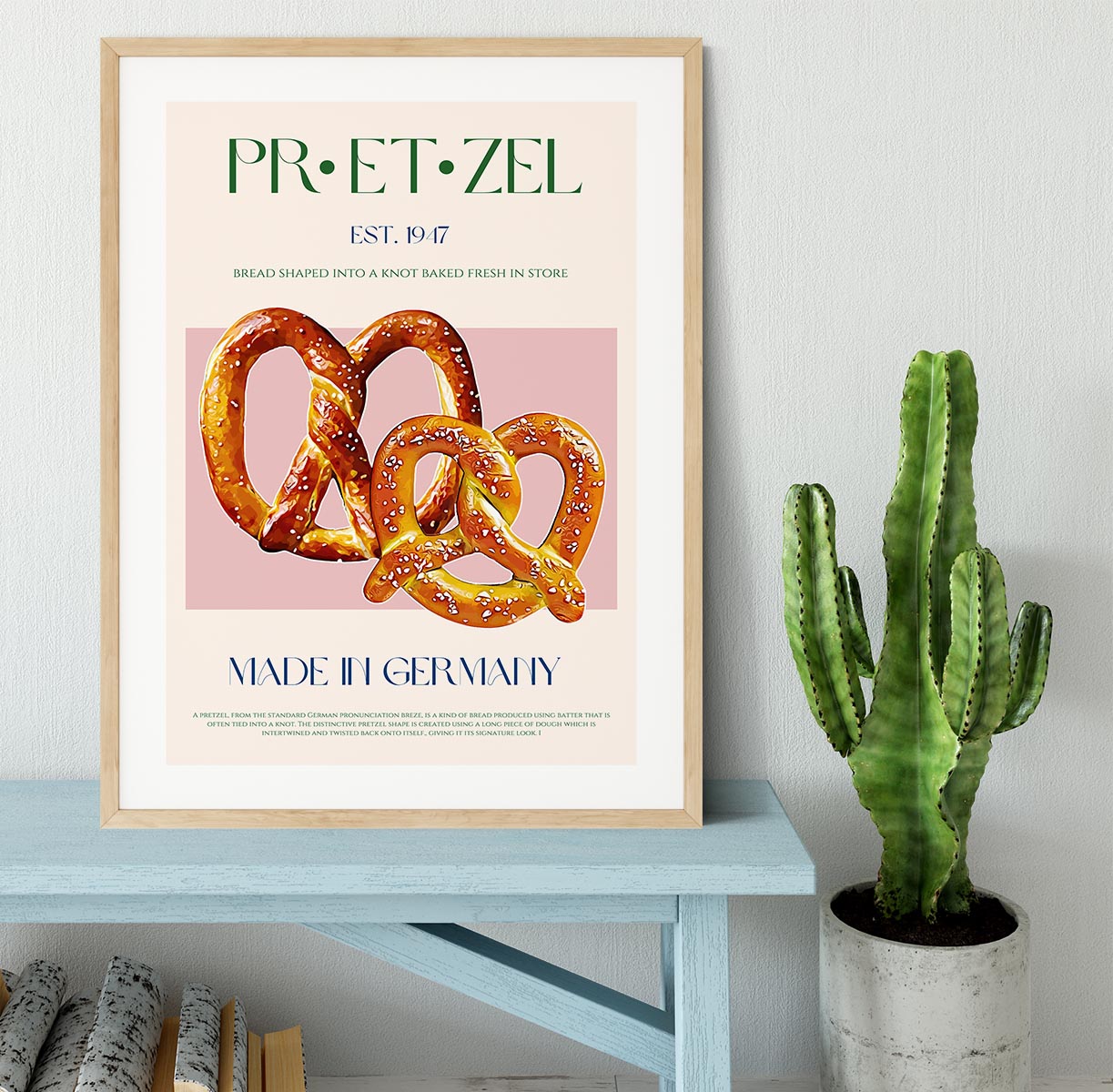 Pretzel Print Framed Print - Canvas Art Rocks - 3