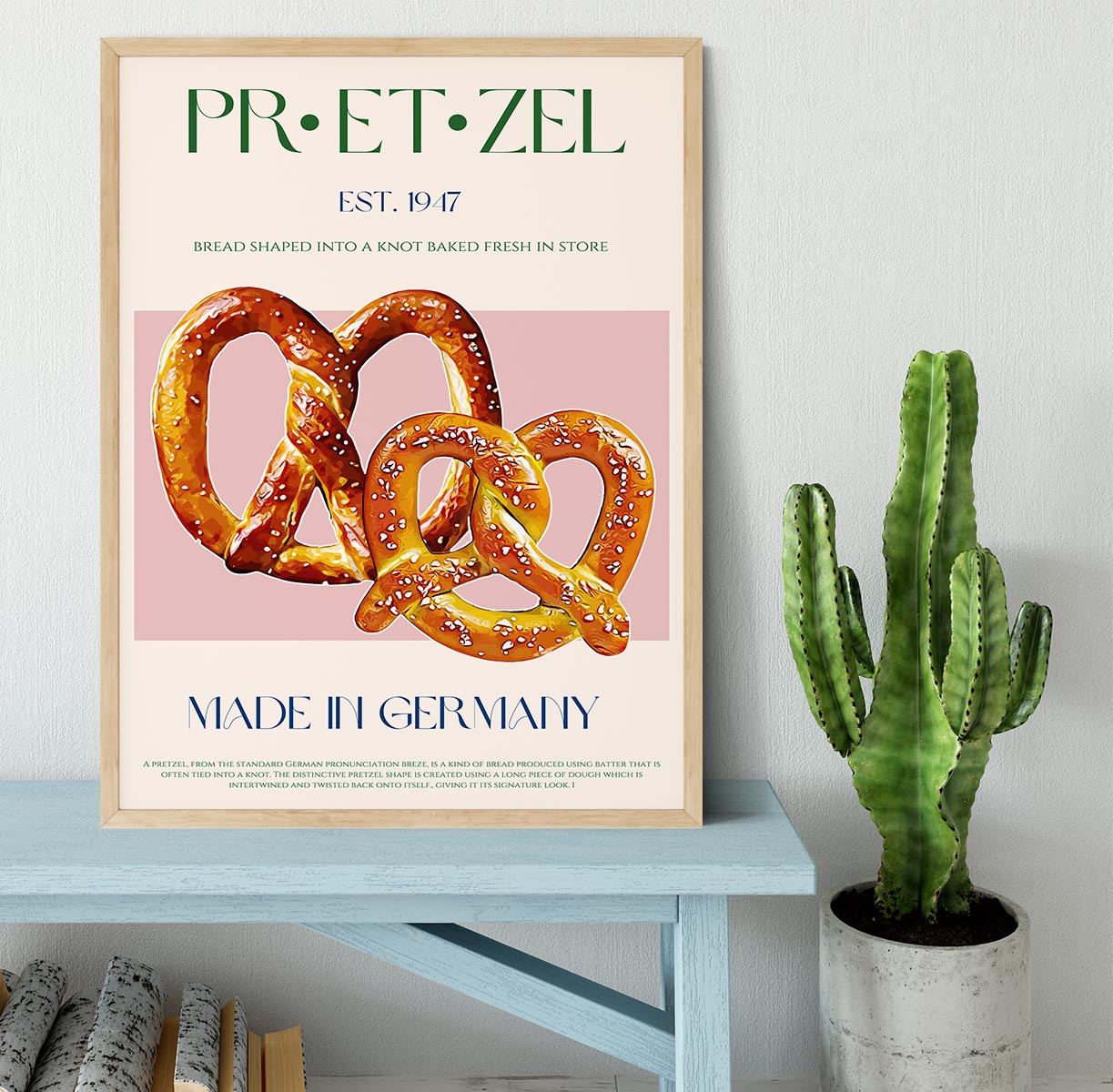 Pretzel Print Framed Print - Canvas Art Rocks - 4