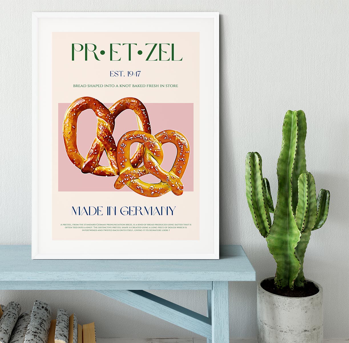 Pretzel Print Framed Print - Canvas Art Rocks - 5