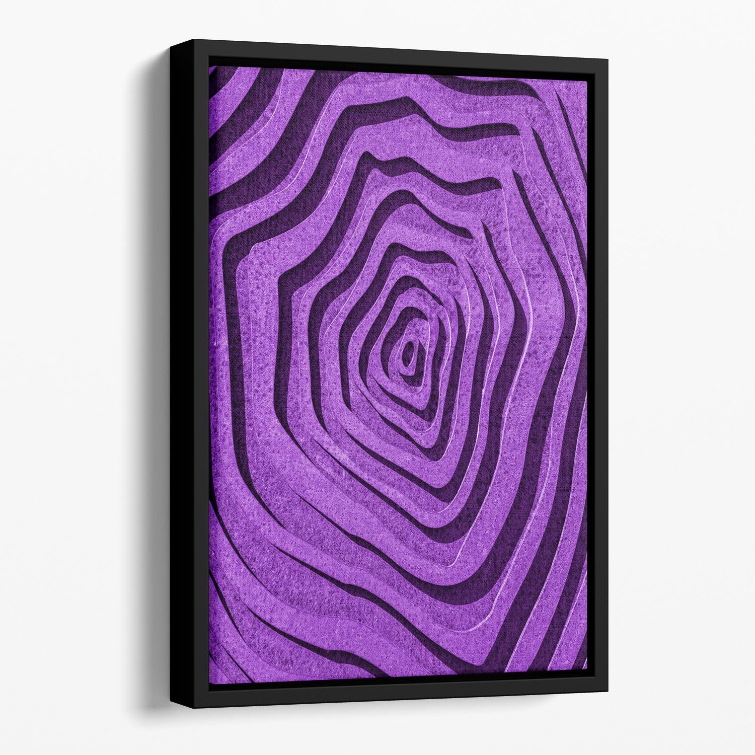 Purple Maze Floating Framed Canvas - 1x - 1