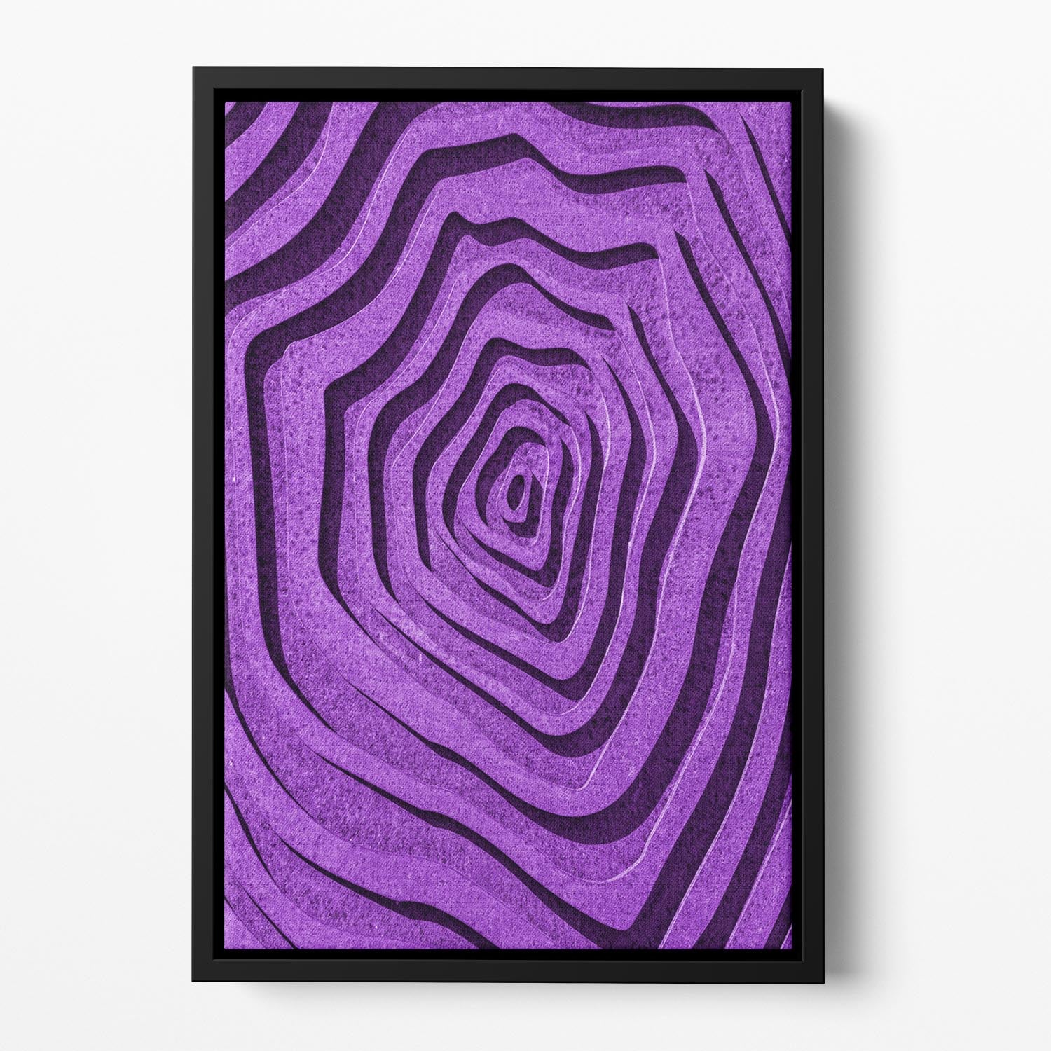 Purple Maze Floating Framed Canvas - 1x - 2